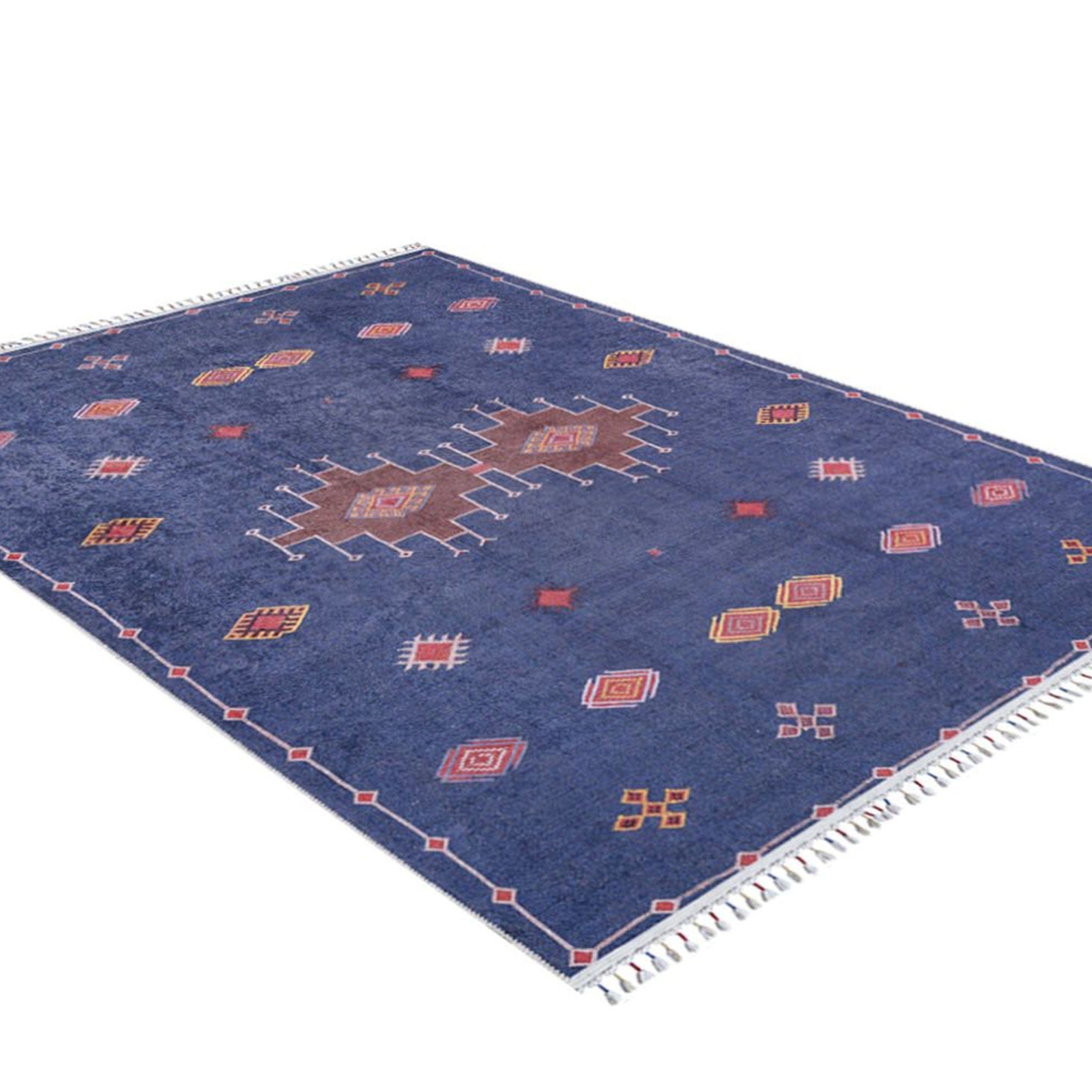 Marta Turkish Navy Blue Kilim Rug