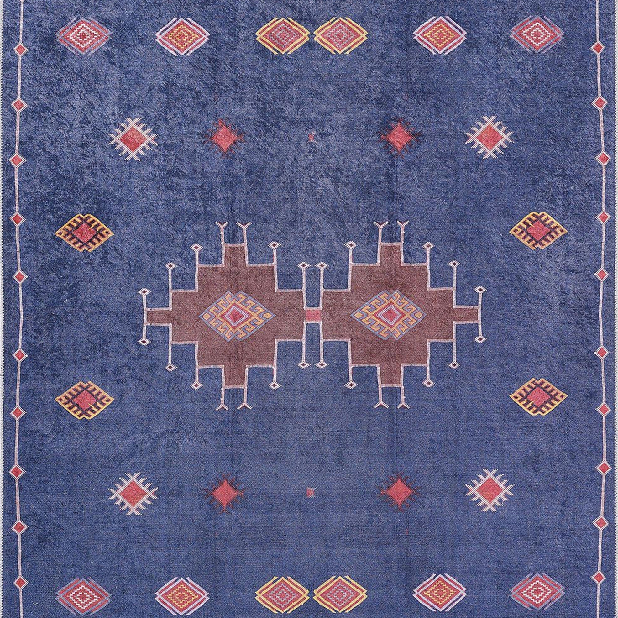 Marta Turkish Navy Blue Kilim Rug