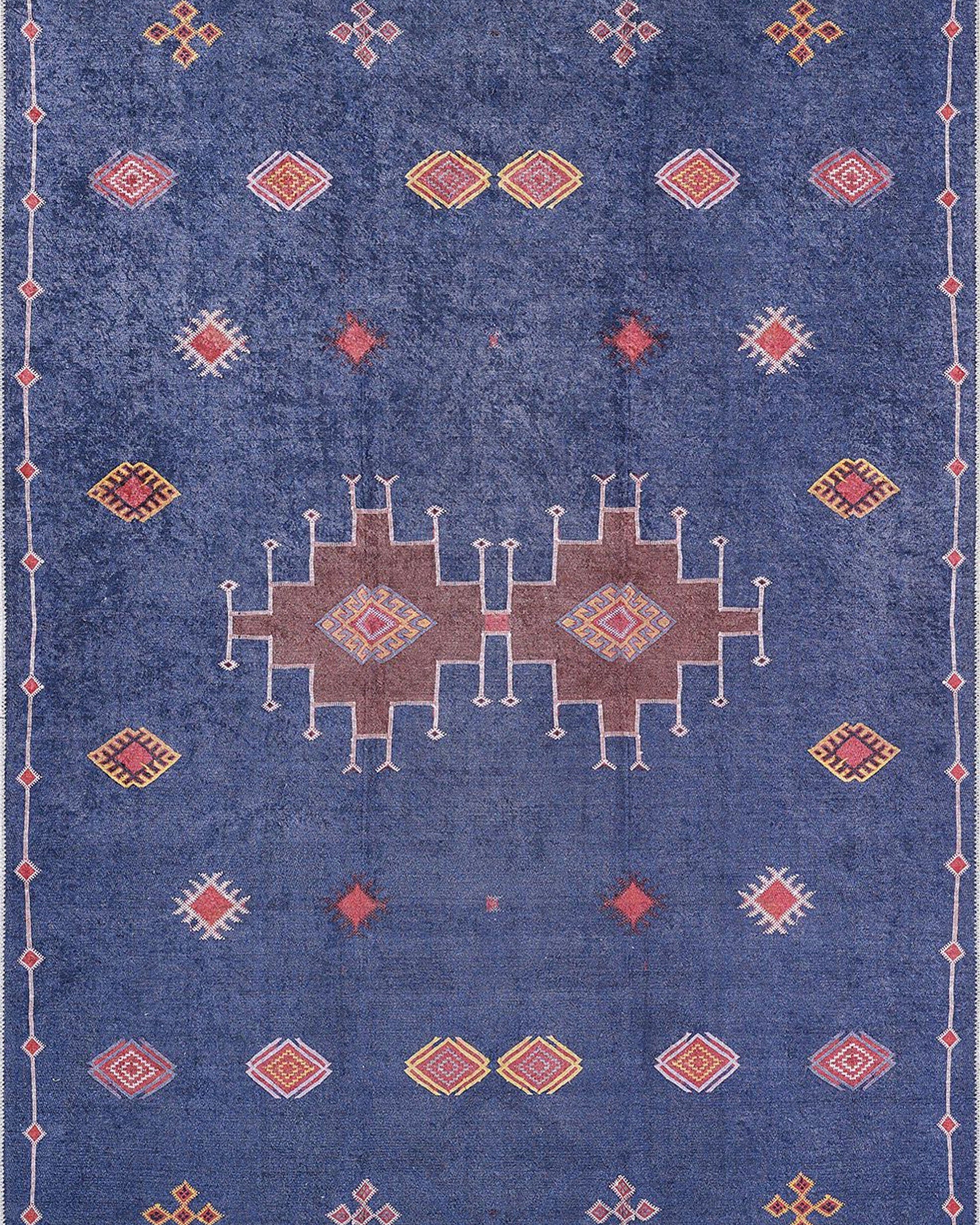 Marta Turkish Navy Blue Kilim Rug