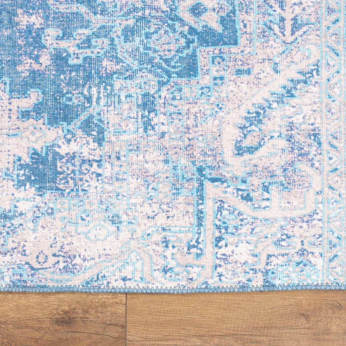 Mavera Blue & Faded Turquoise Persian Rug