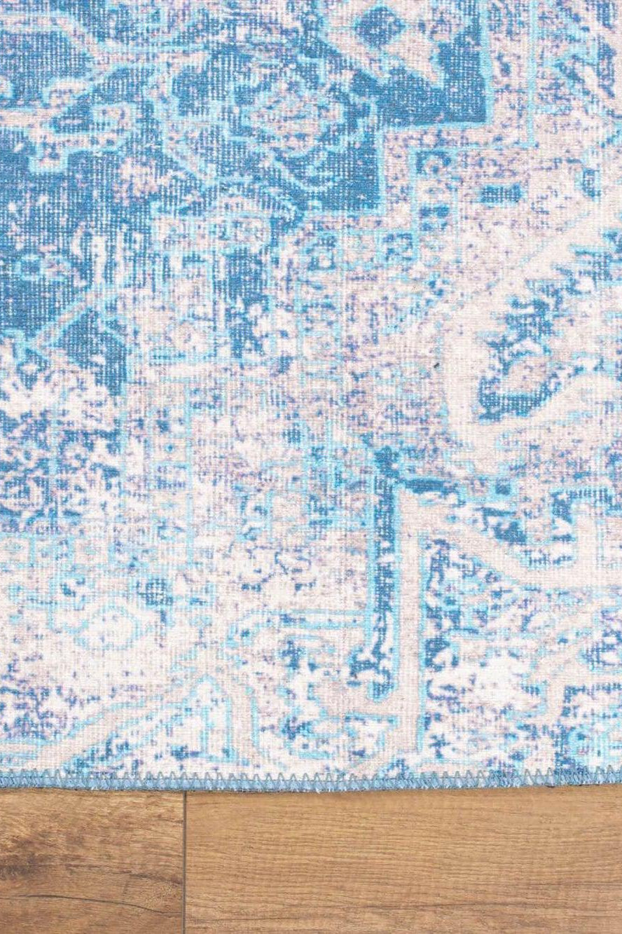 Mavera Blue & Faded Turquoise Persian Rug