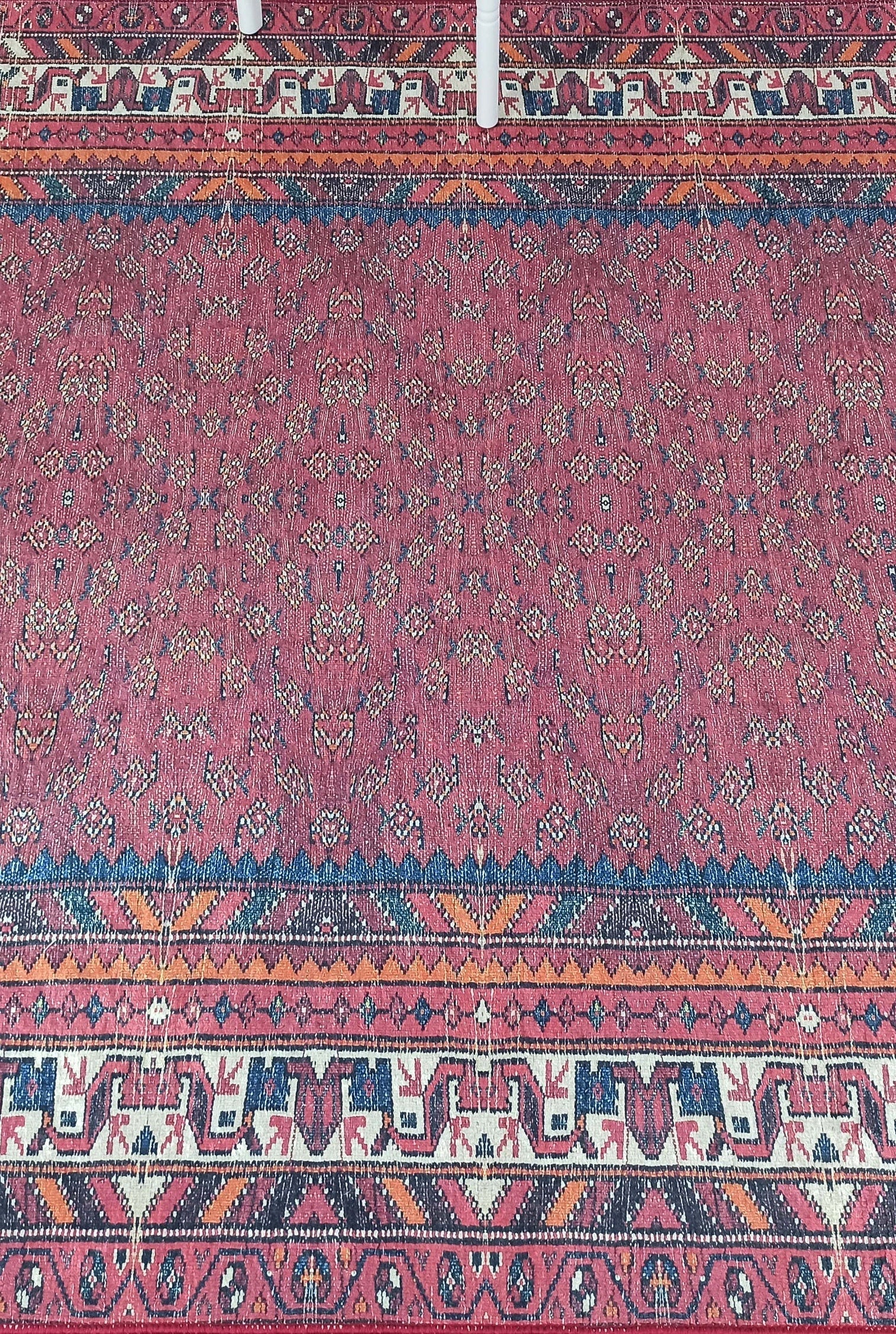 Mayda Turkish Faded Red Rug