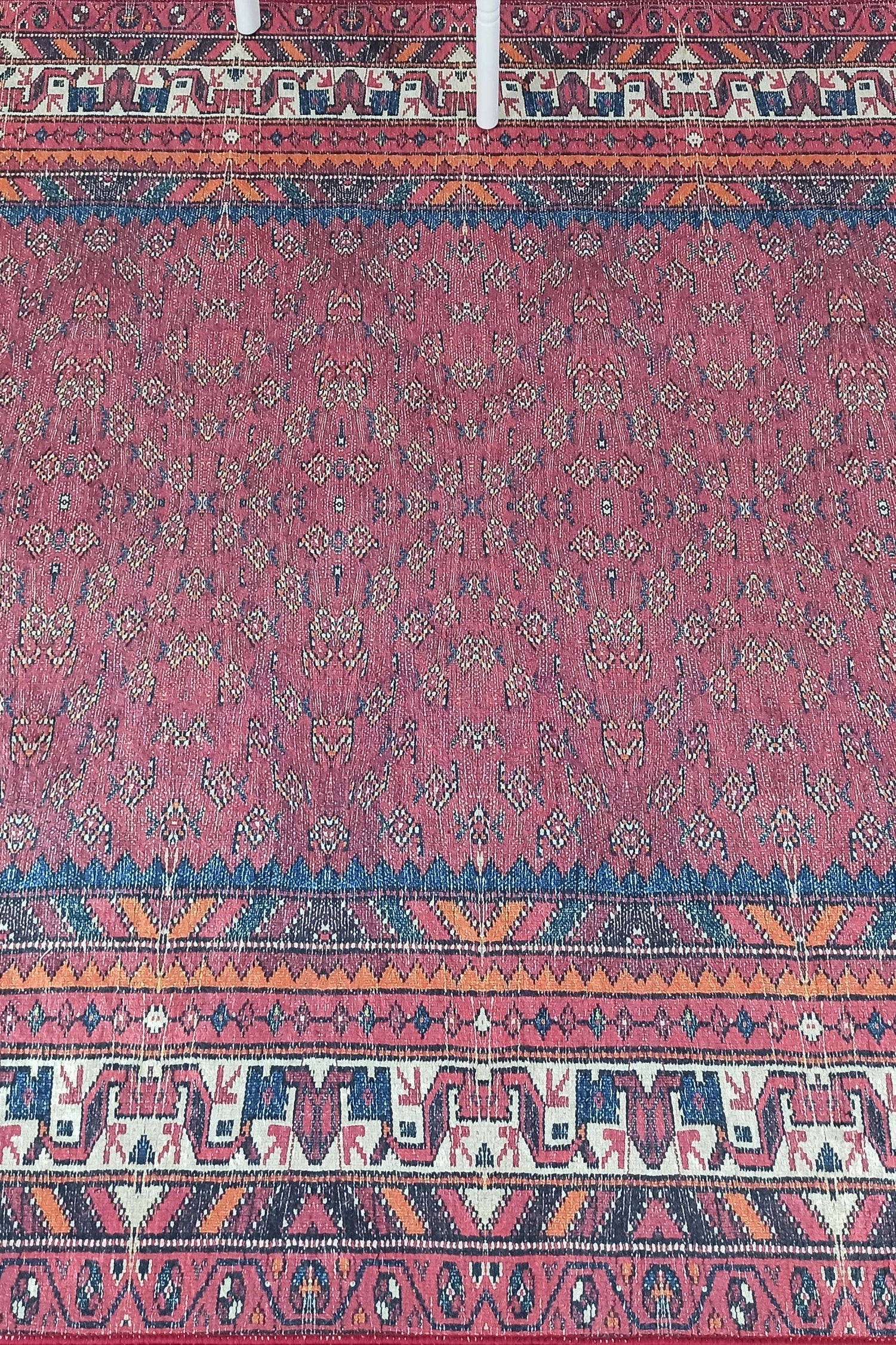 Mayda Turkish Faded Red Rug