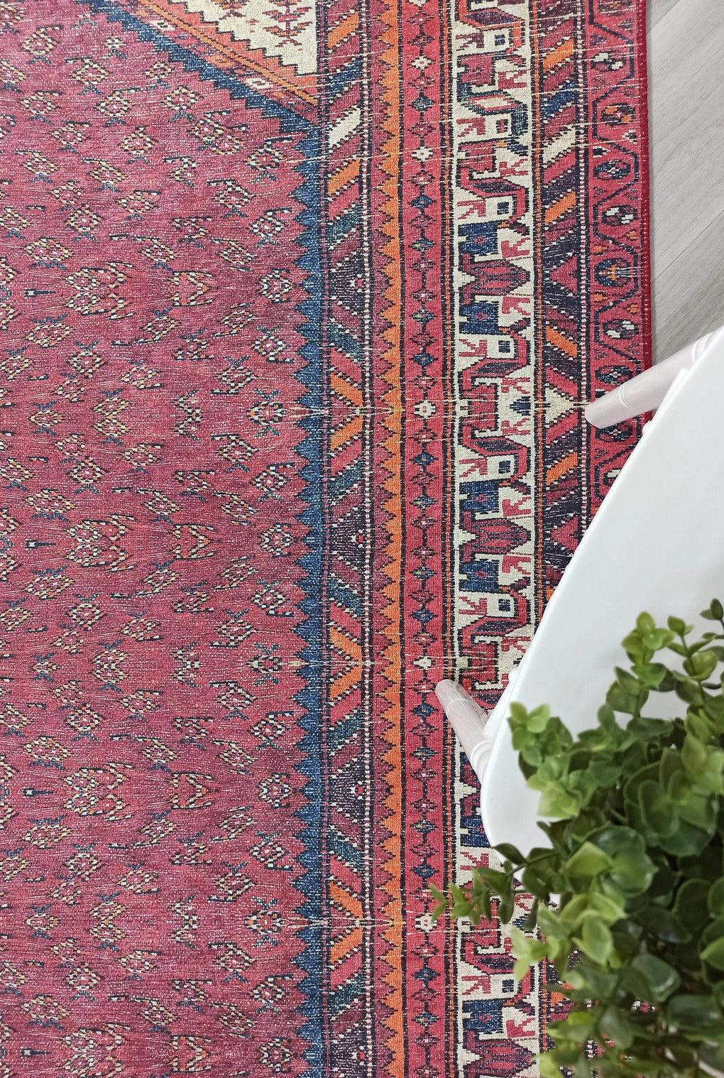 Mayda Turkish Faded Red Rug
