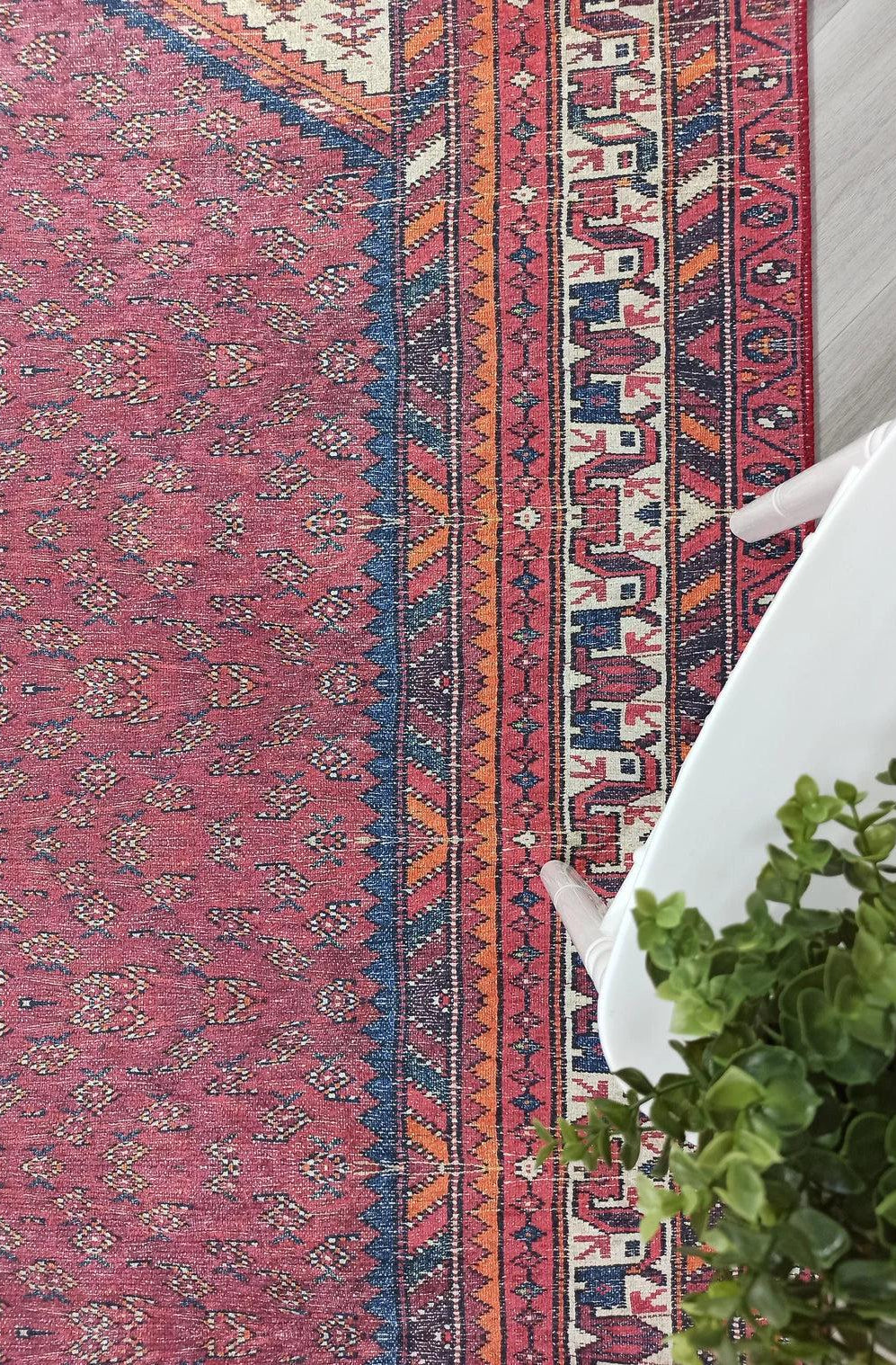 Mayda Turkish Faded Red Rug