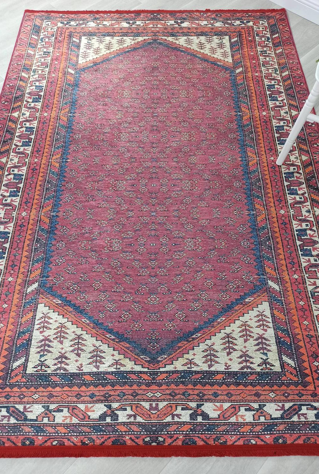 Mayda Turkish Faded Red Rug