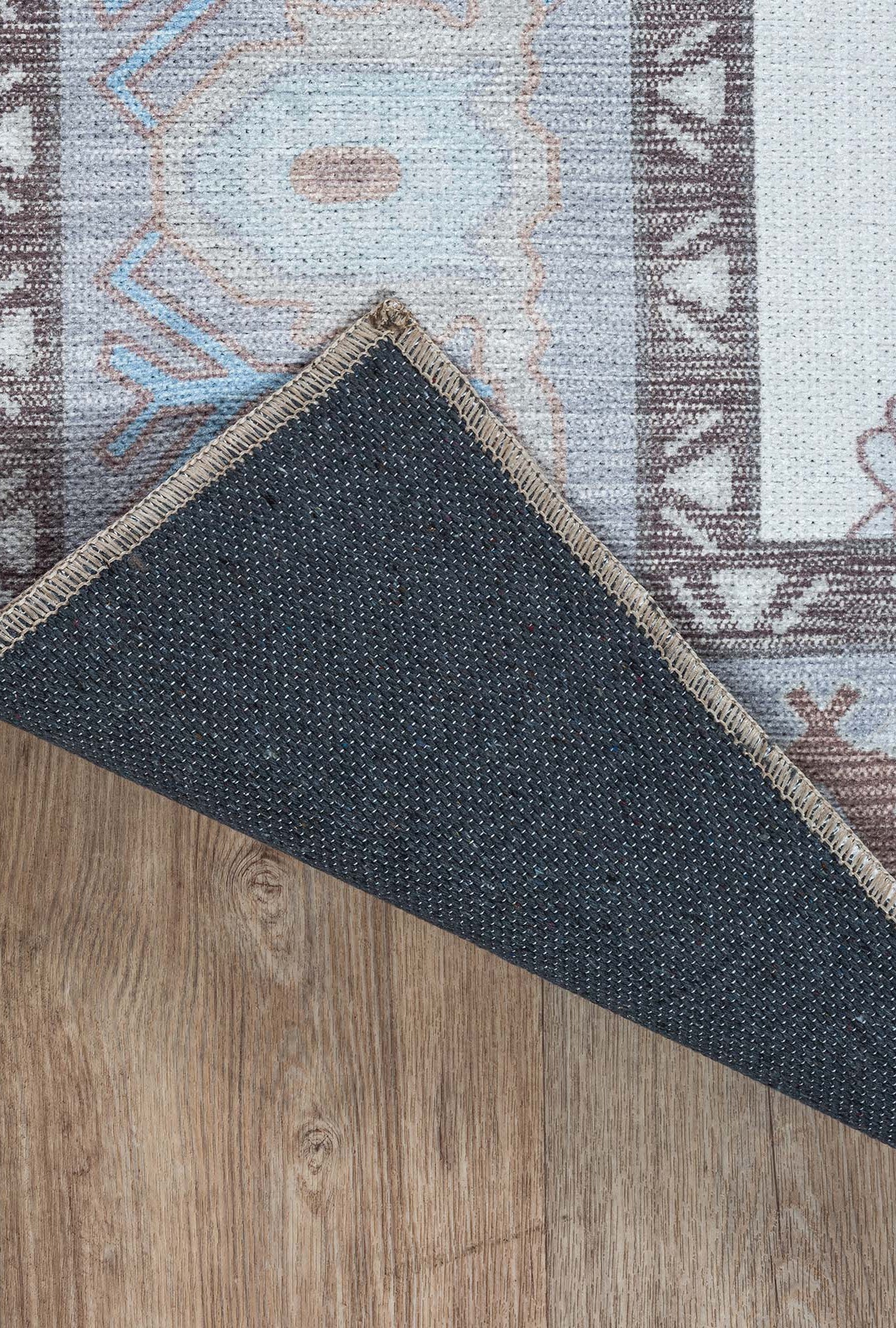 Midha White Gray Brown Modern Oushak Rug