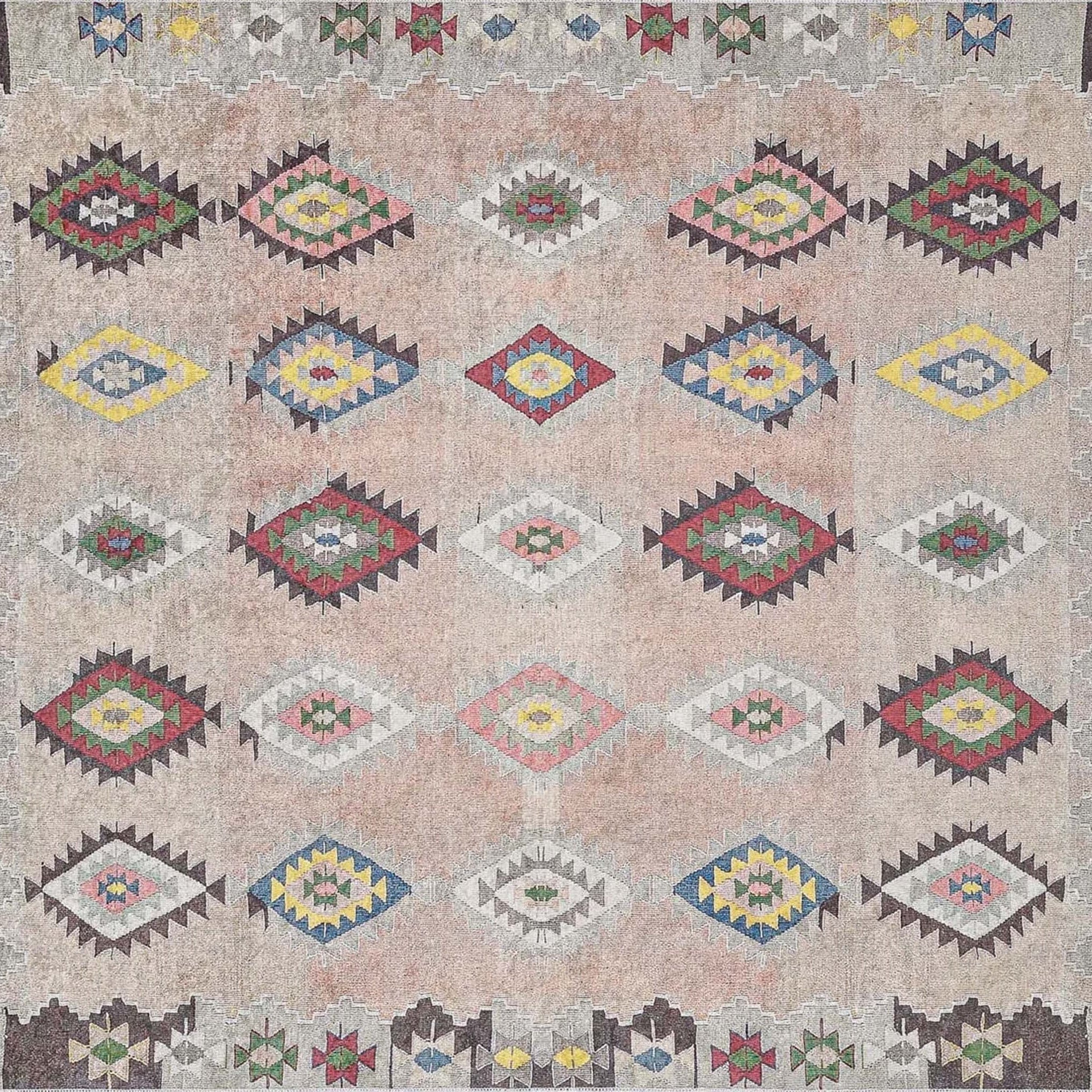 Mila Turkish Kilim Pinkish Beige Rug