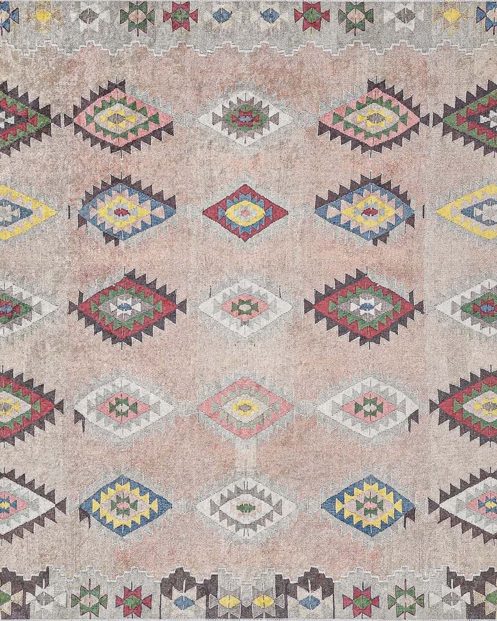 Mila Turkish Kilim Pinkish Beige Rug