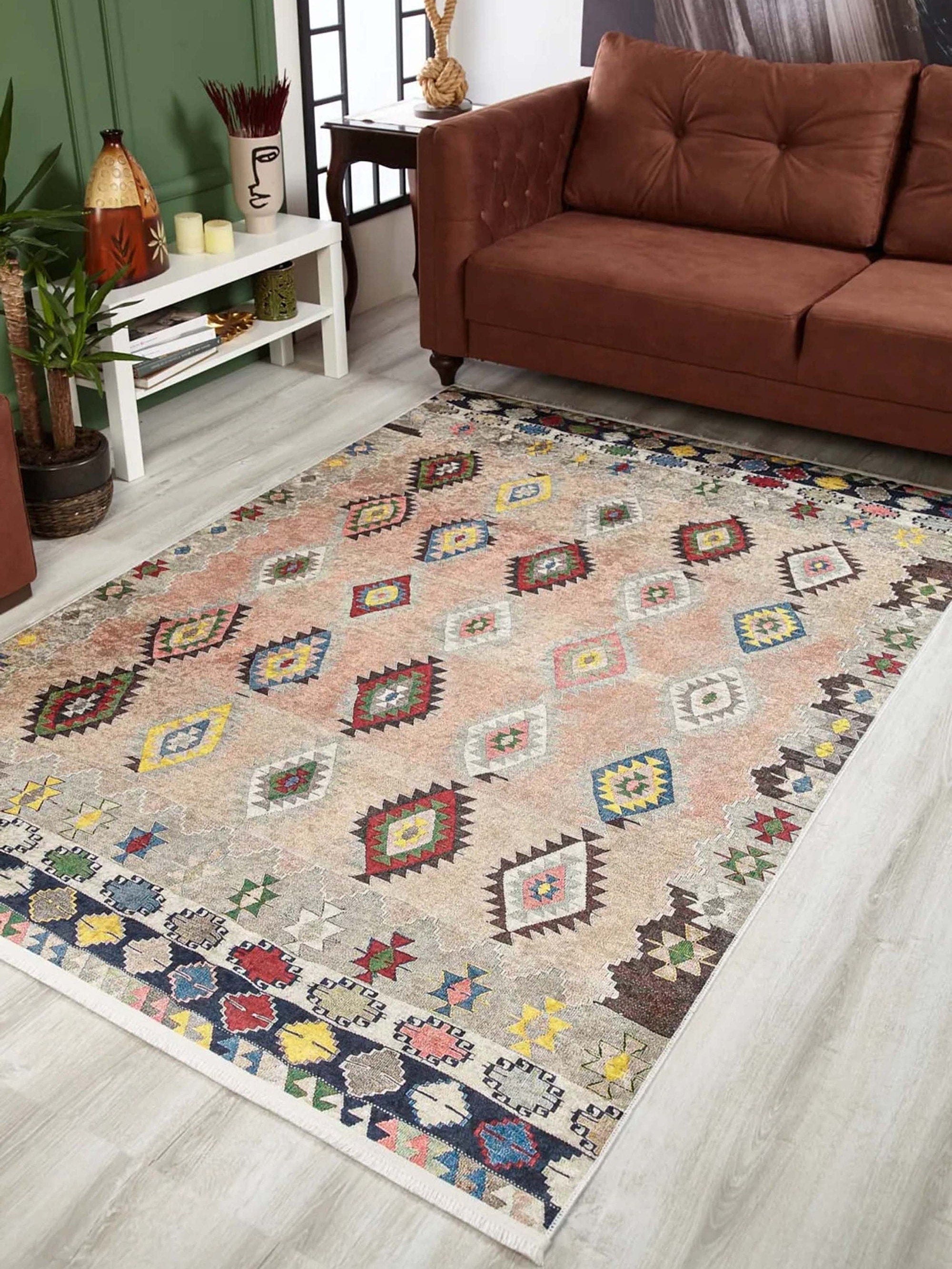 Mila Turkish Kilim Pinkish Beige Rug