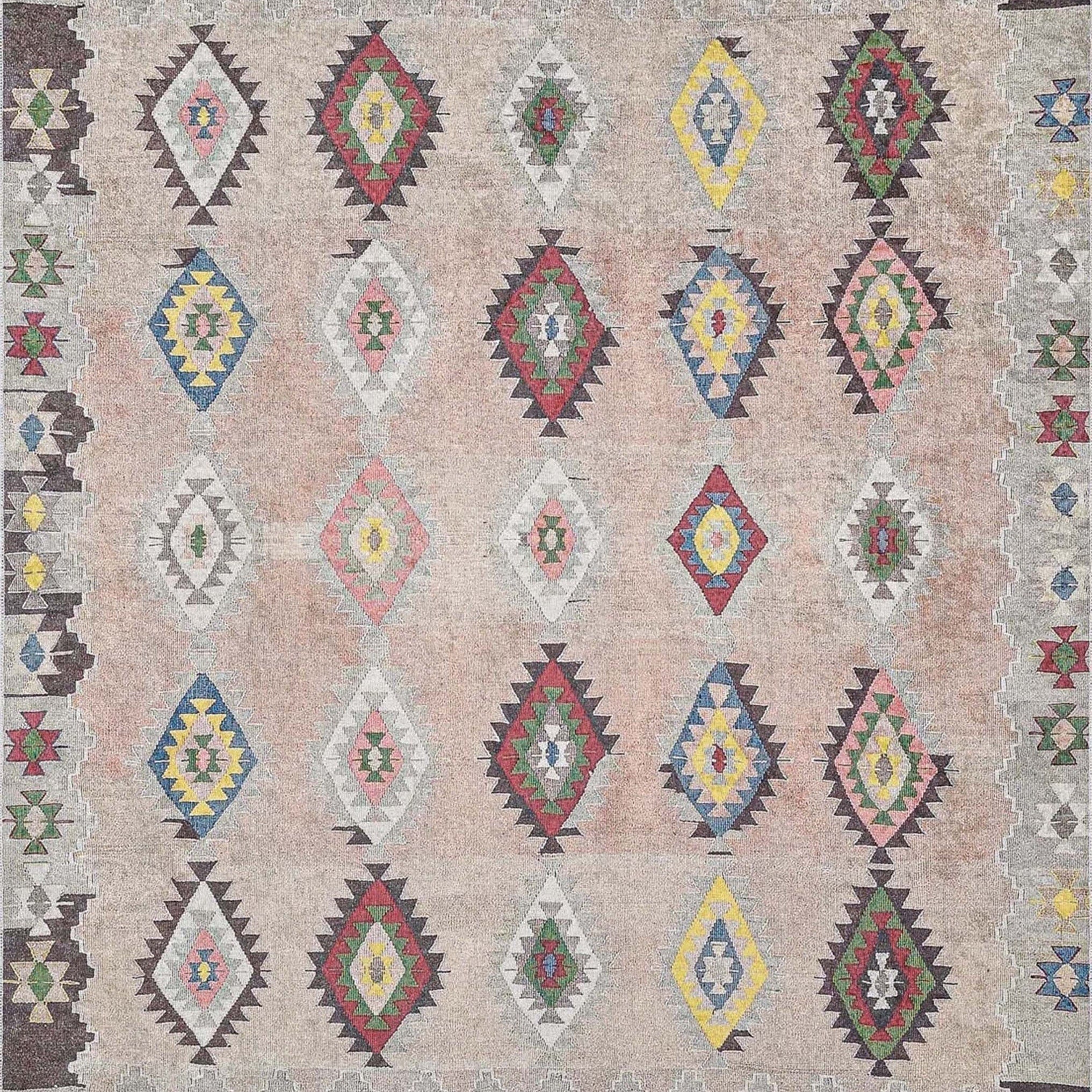 Mila Turkish Kilim Pinkish Beige Rug