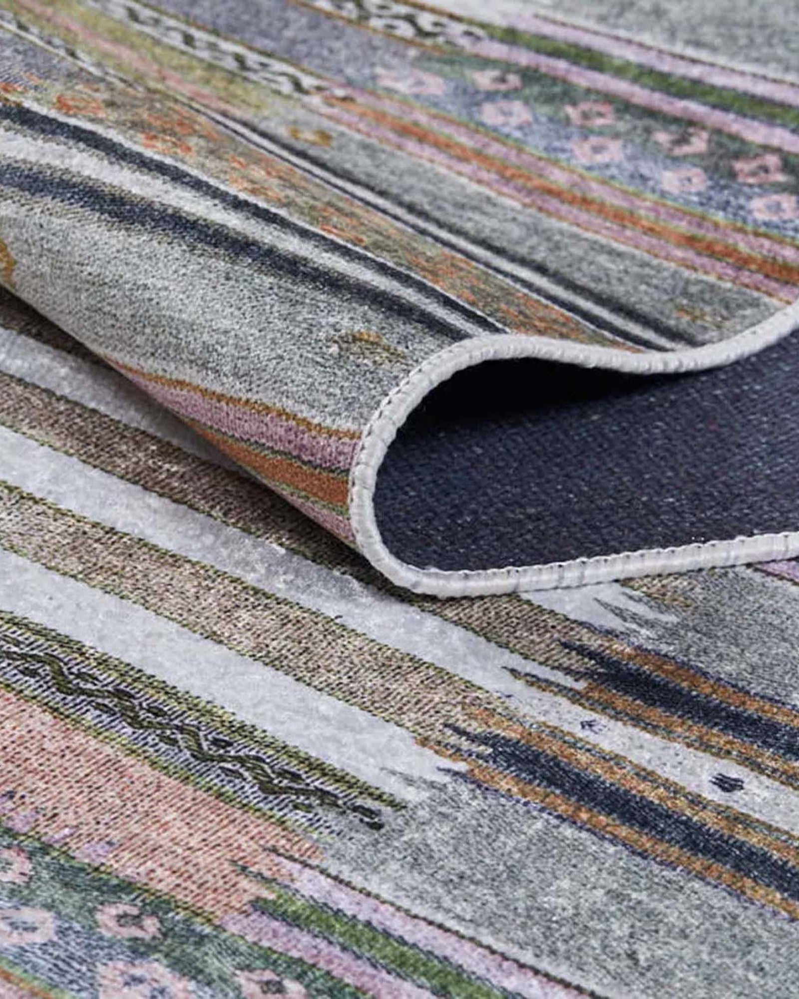 Mima Turkish Kilim Colorful stripped Rug