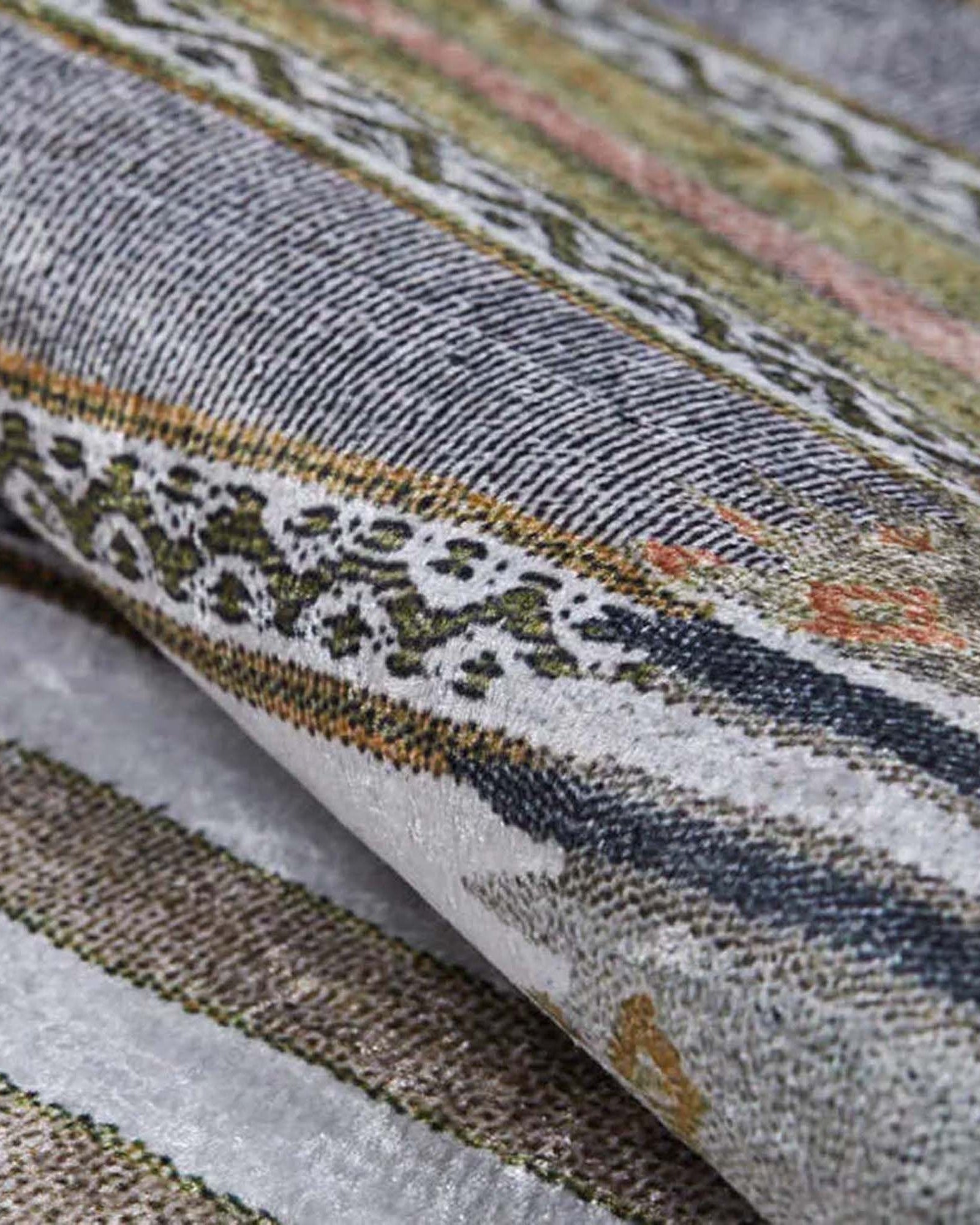 Mima Turkish Kilim Colorful stripped Rug