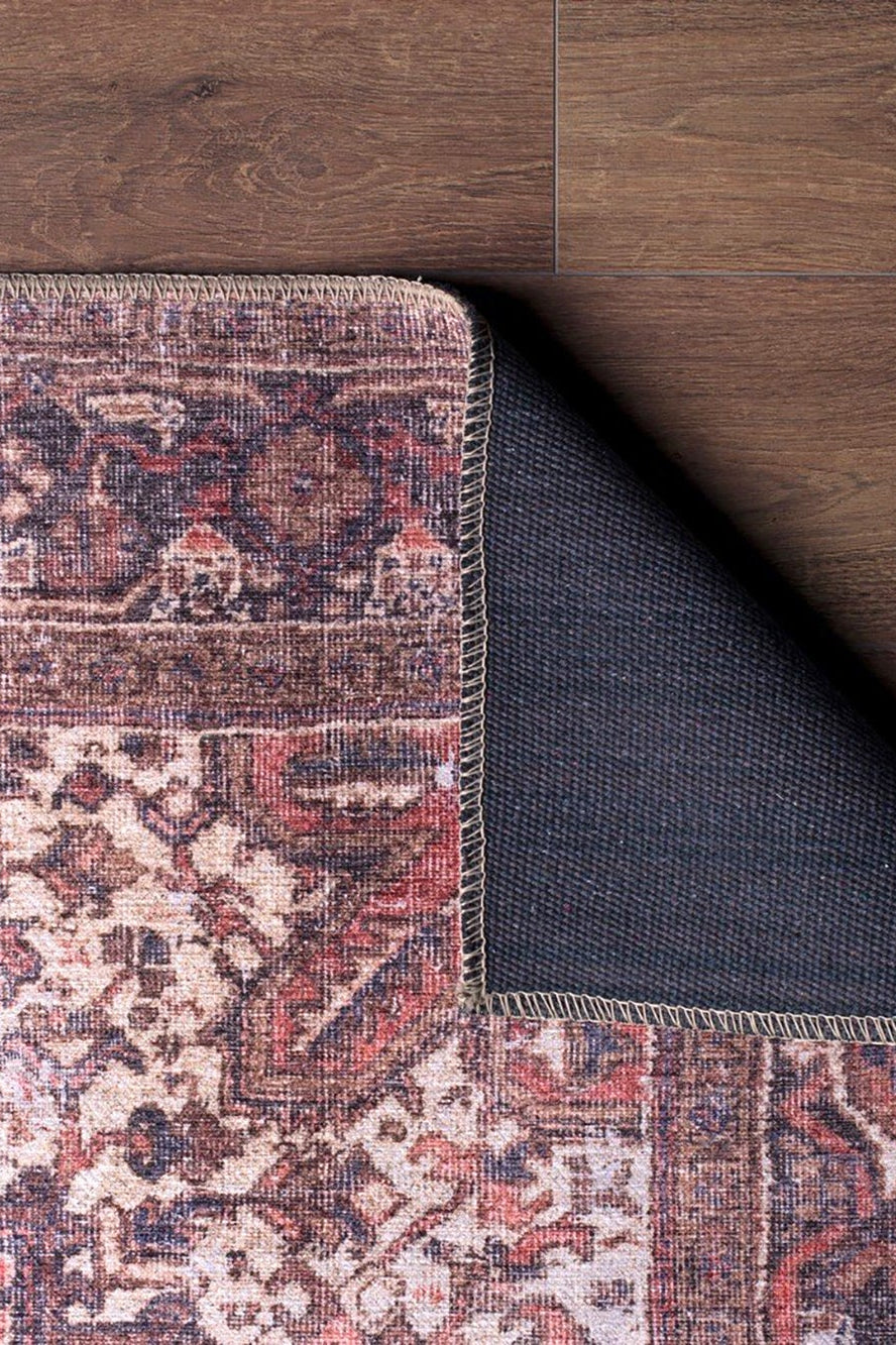 Mina Rug Persian Oriental Vintage Red Rug