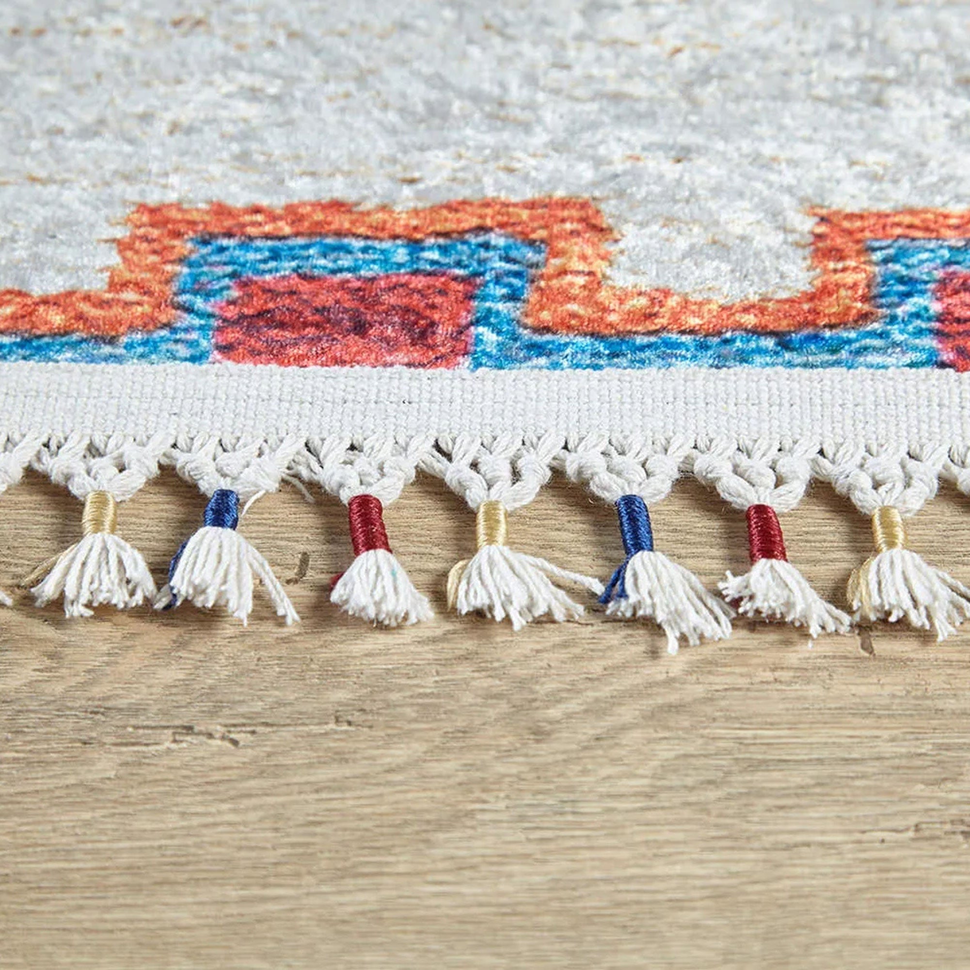 Miona Turkish Kilim White Ivory Rug