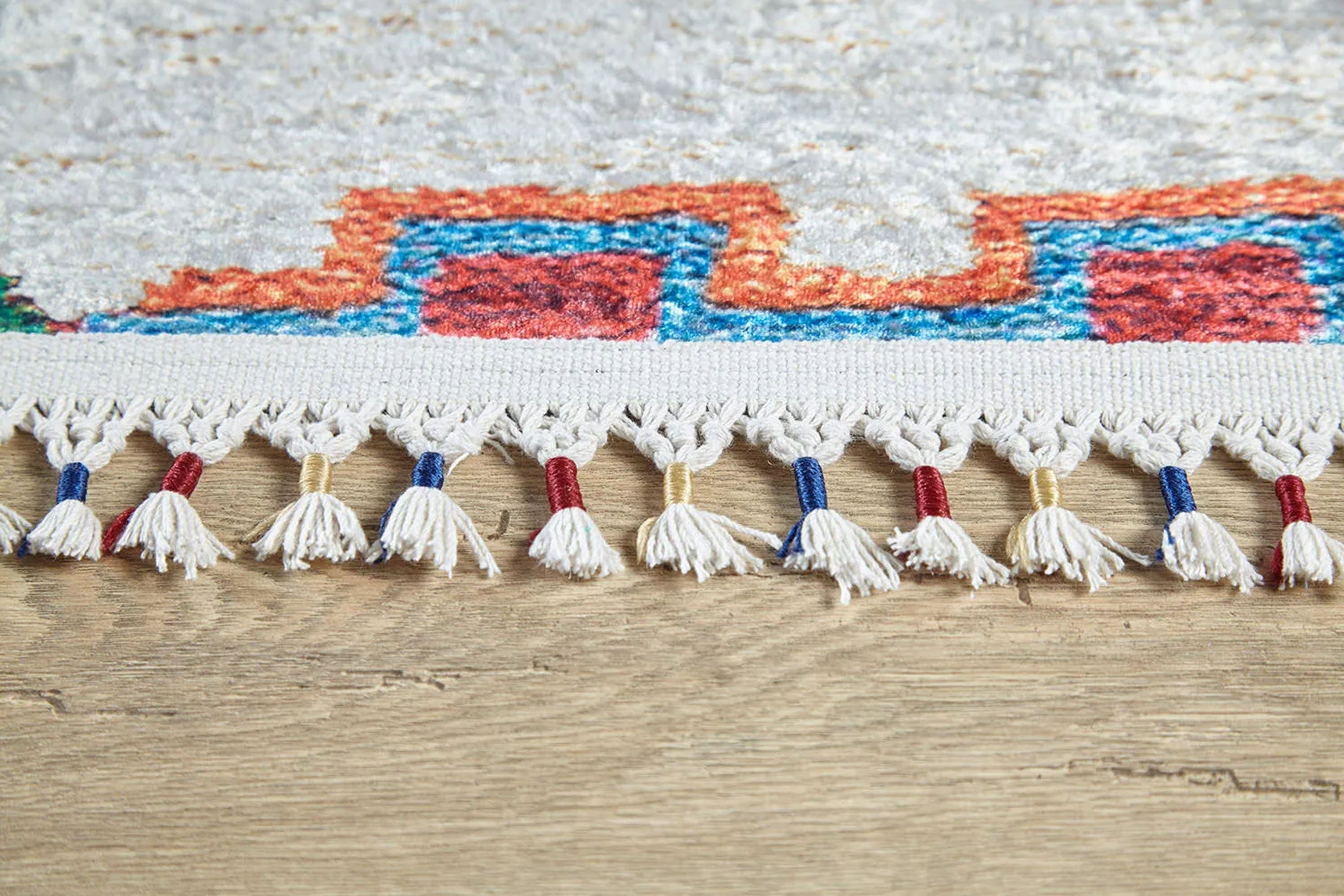 Miona Turkish Kilim White Ivory Rug