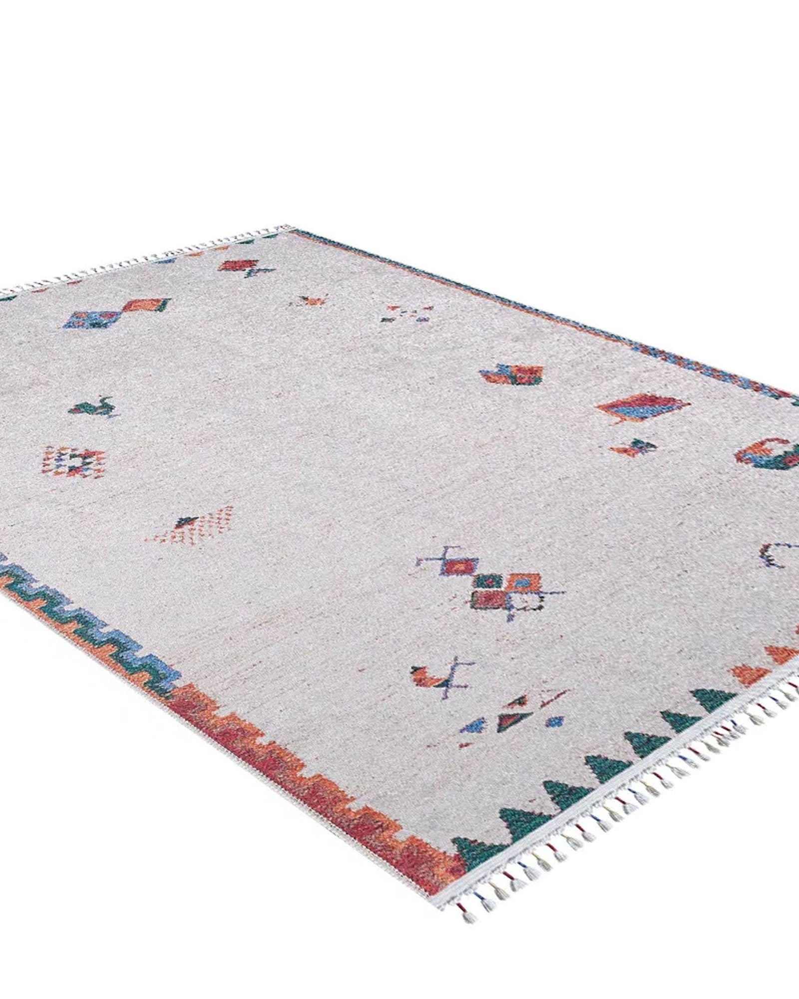 Miona Turkish Kilim White Ivory Rug