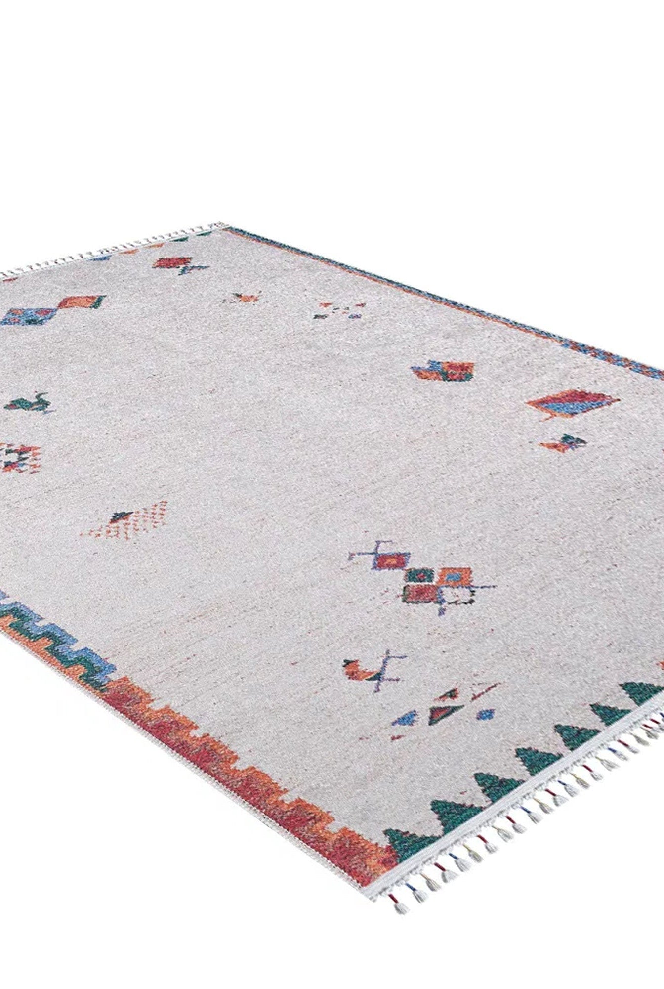 Miona Turkish Kilim White Ivory Rug