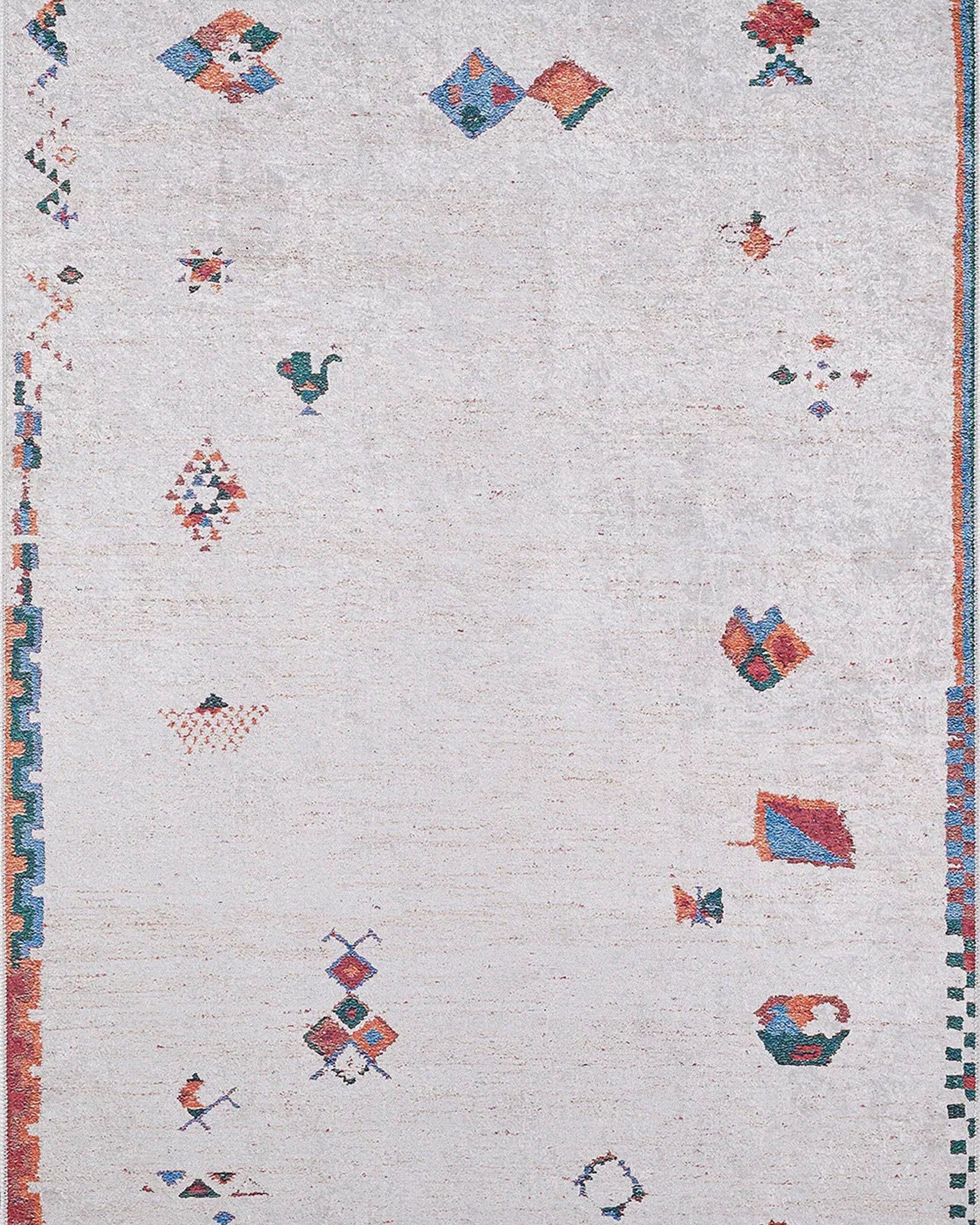 Miona Turkish Kilim White Ivory Rug