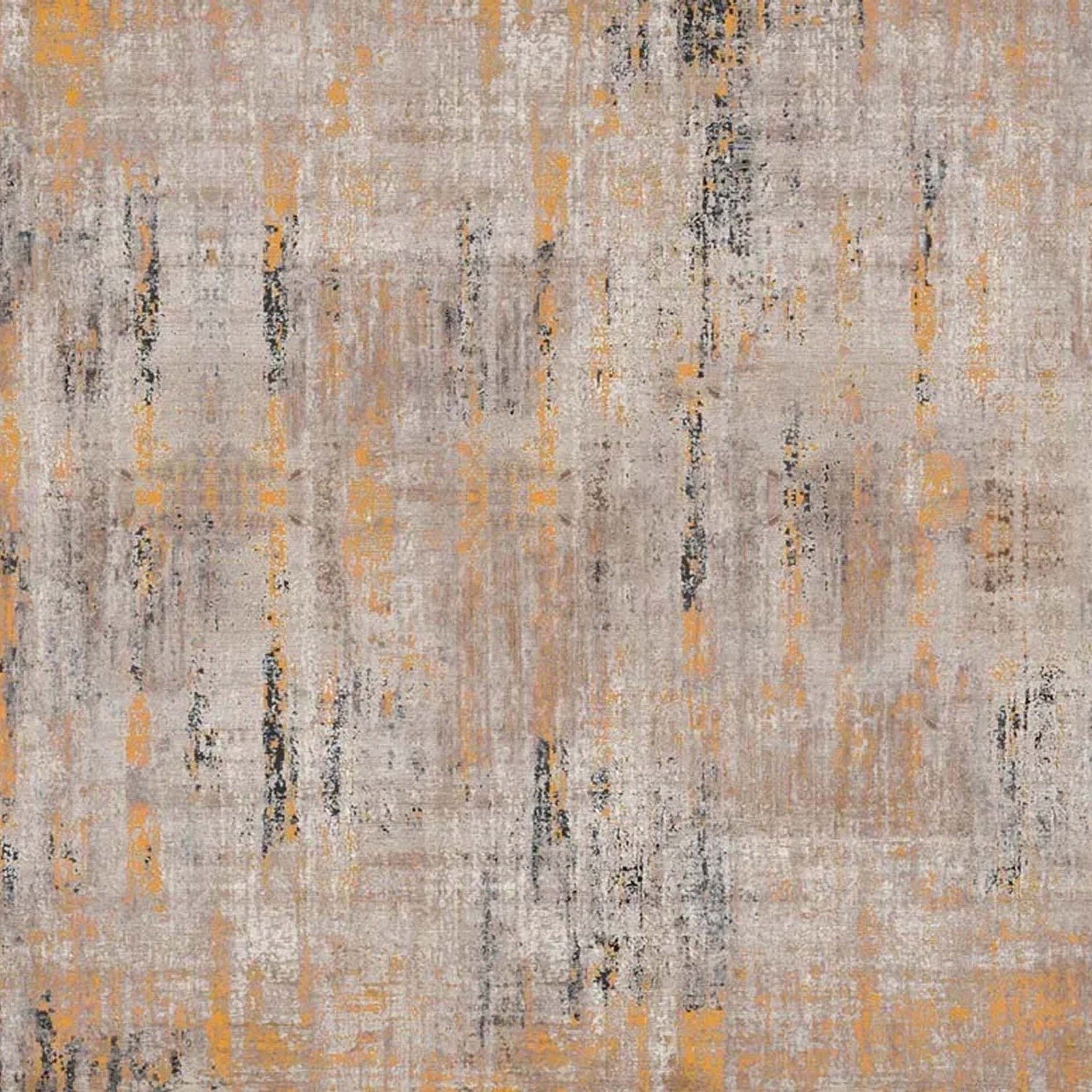Mira Abstract Orange Beige Modern Rug