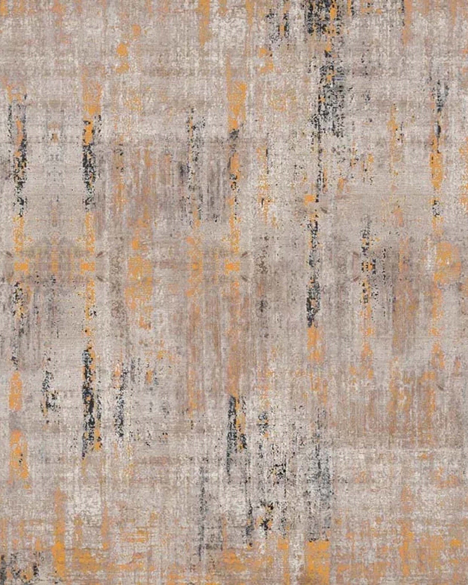 Mira Abstract Orange Beige Modern Rug