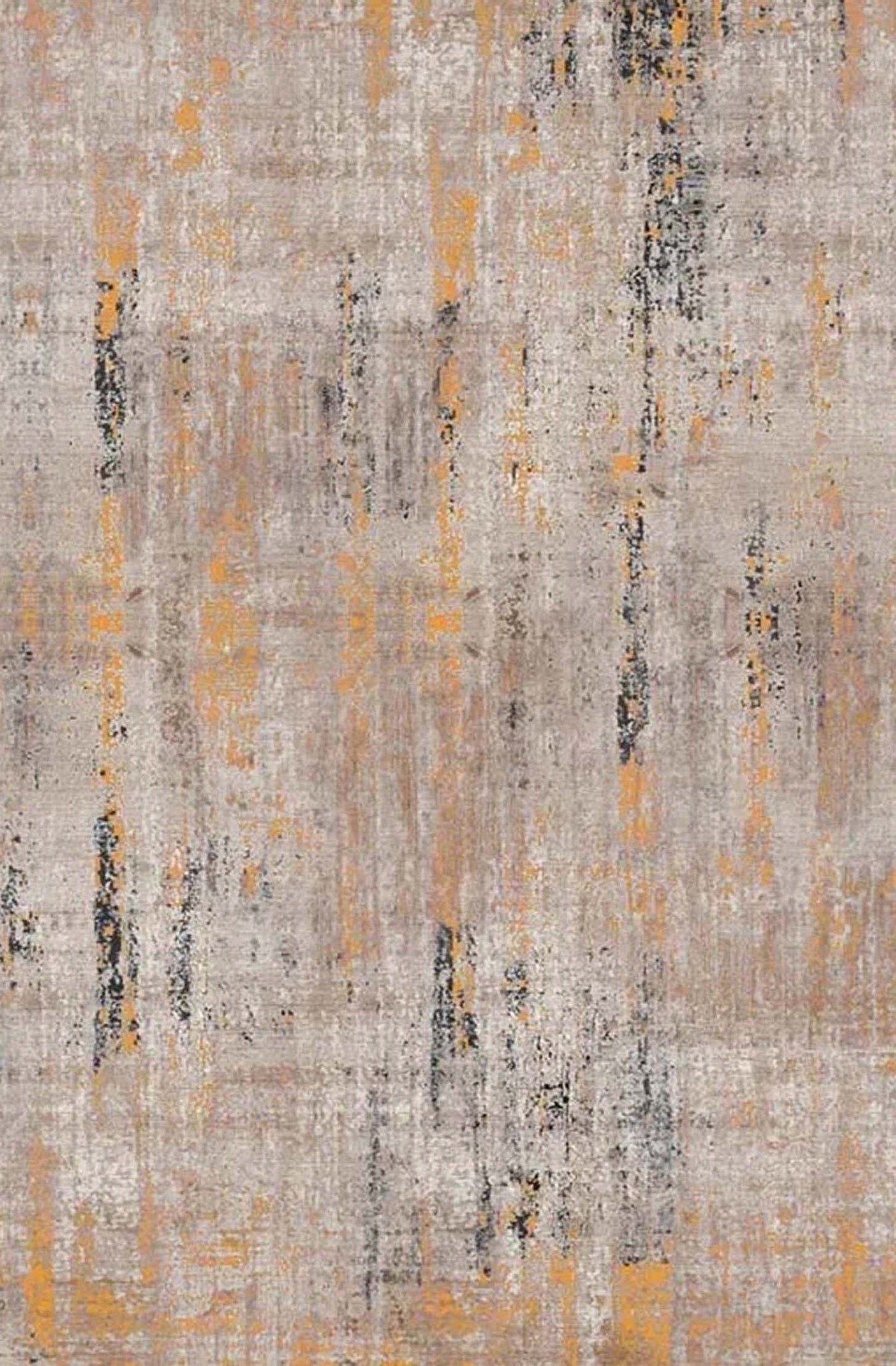 Mira Abstract Orange Beige Modern Rug