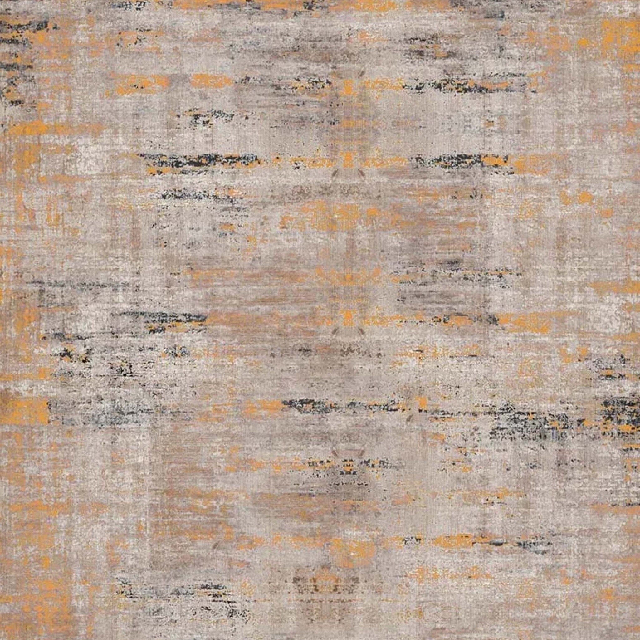 Mira Abstract Orange Beige Modern Rug