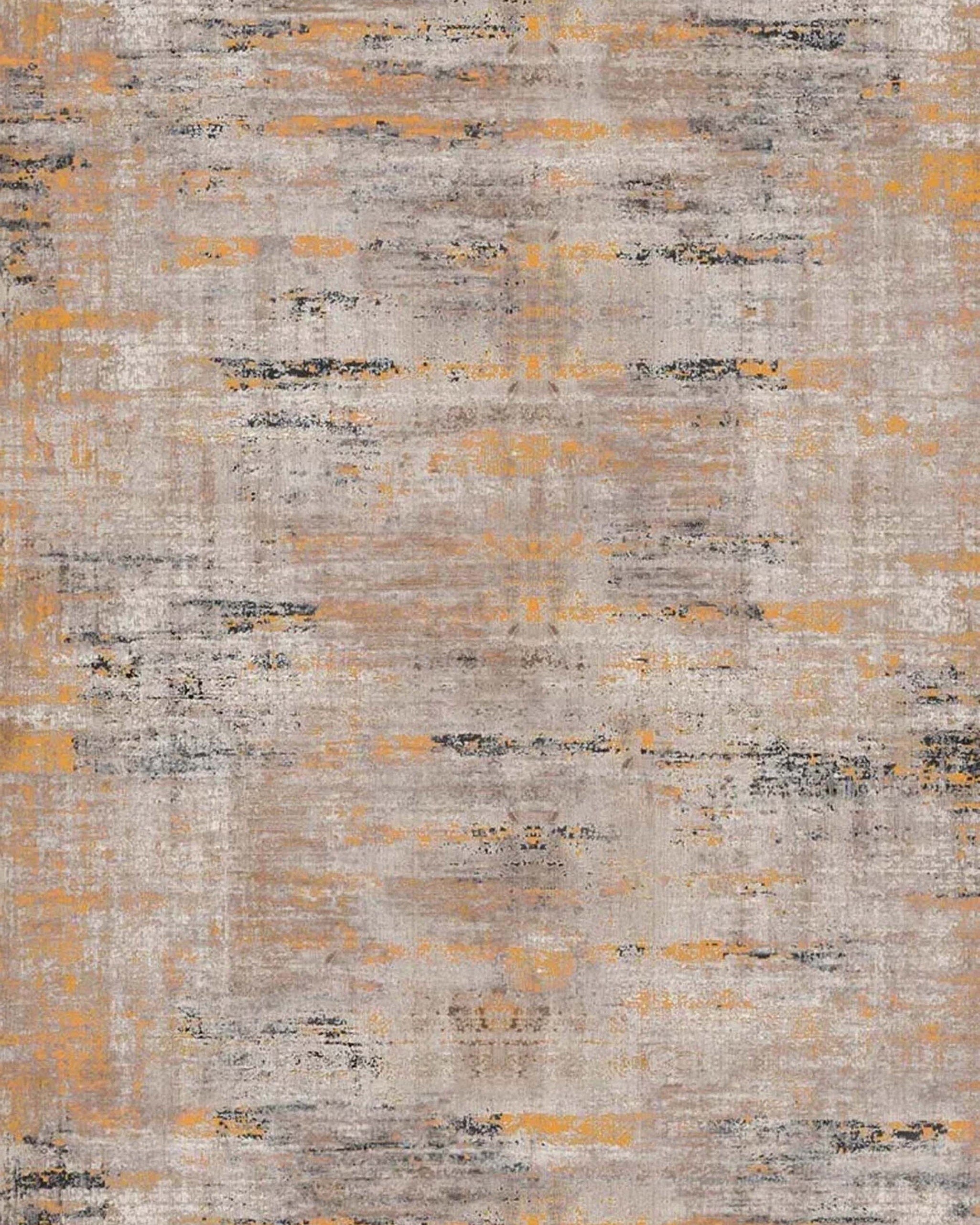 Mira Abstract Orange Beige Modern Rug