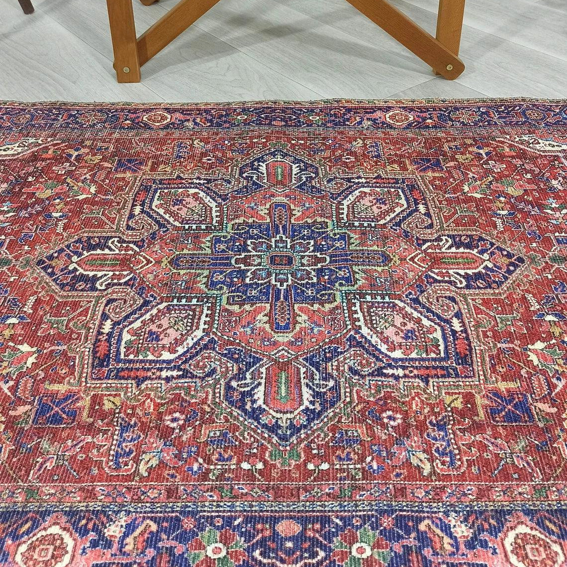 Moka Rug Persian Runner Red Terracotta Burgundy Rug