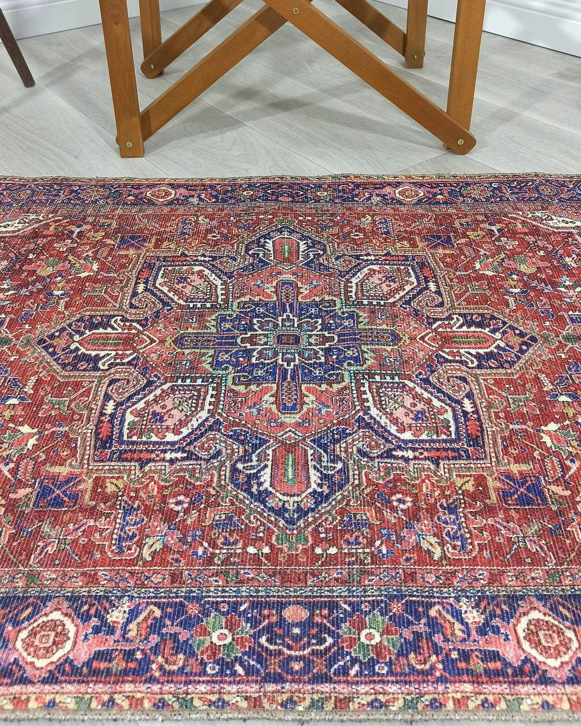 Moka Rug Persian Runner Red Terracotta Burgundy Rug