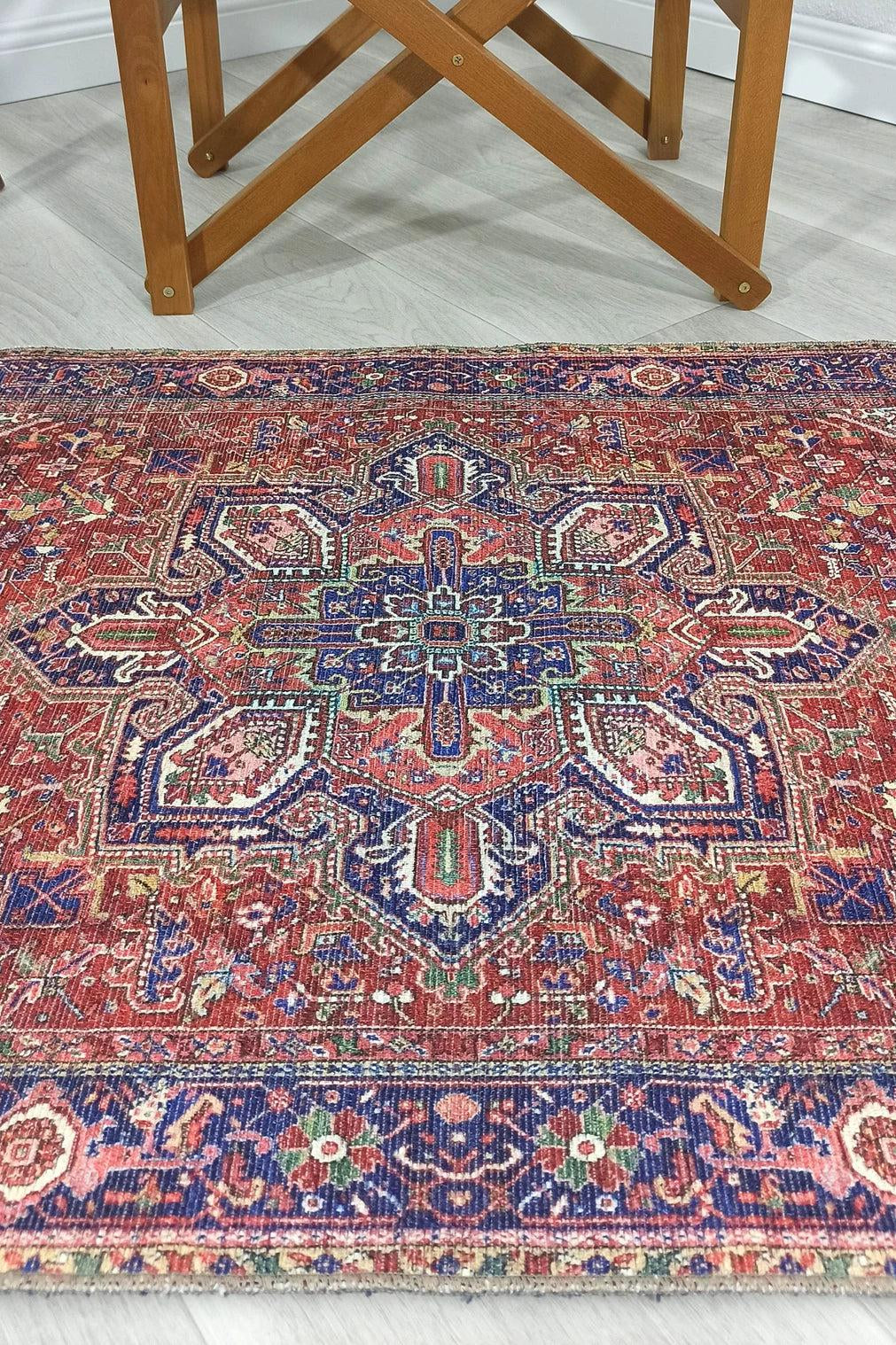 Moka Rug Persian Runner Red Terracotta Burgundy Rug