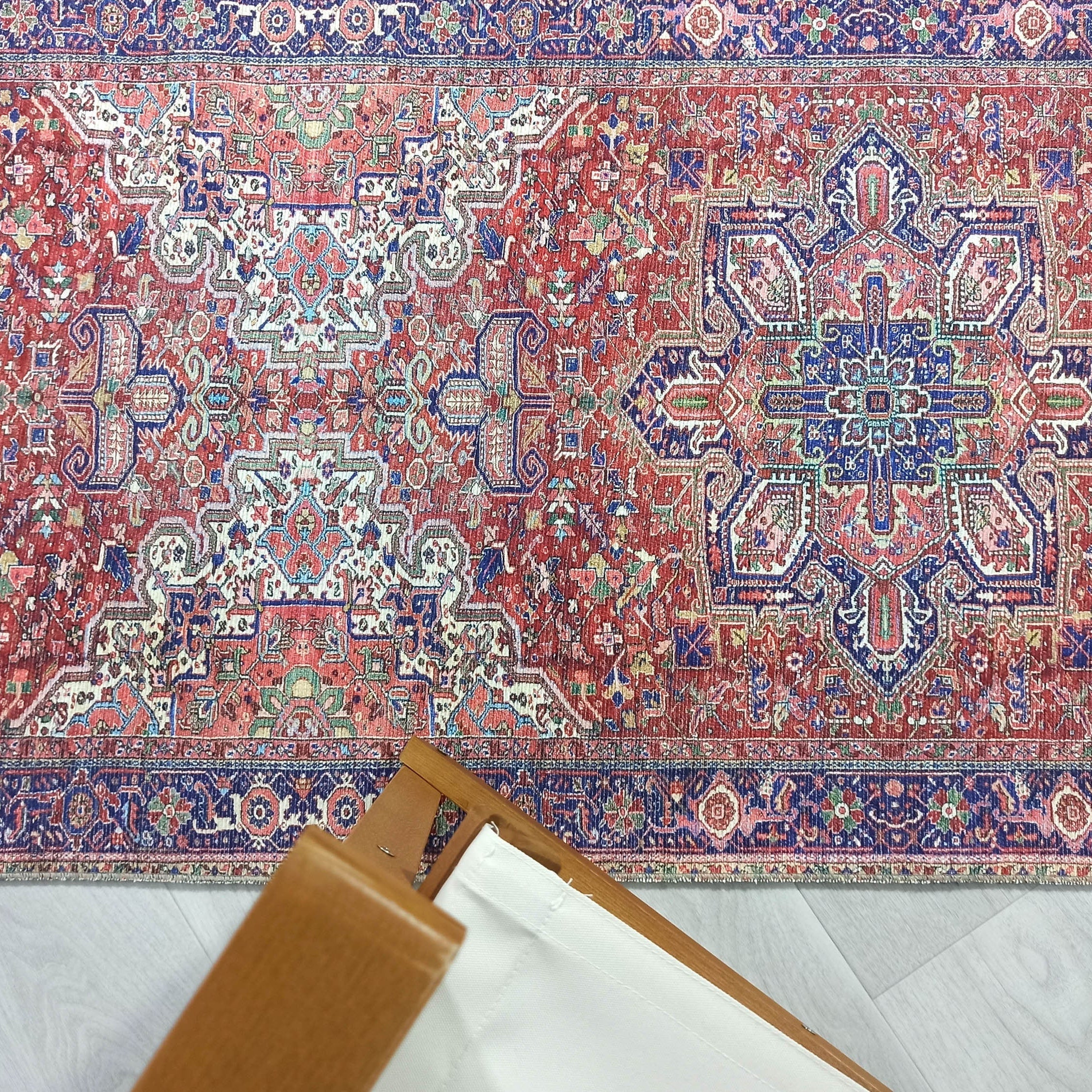 Moka Rug Persian Runner Red Terracotta Burgundy Rug