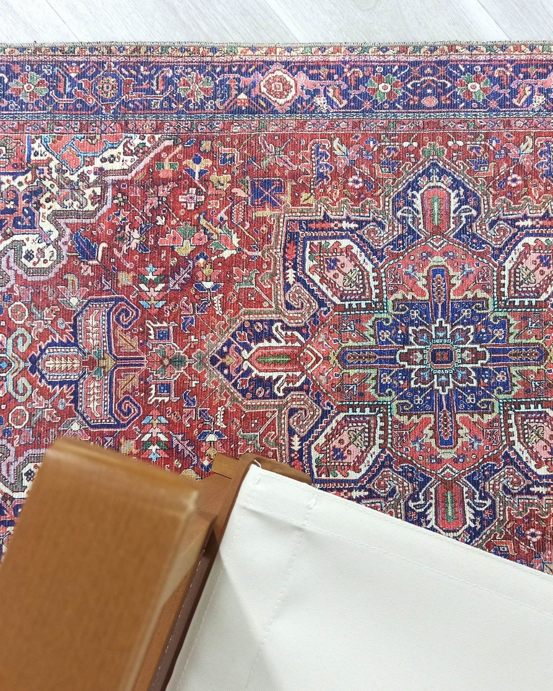 Moka Rug Persian Runner Red Terracotta Burgundy Rug