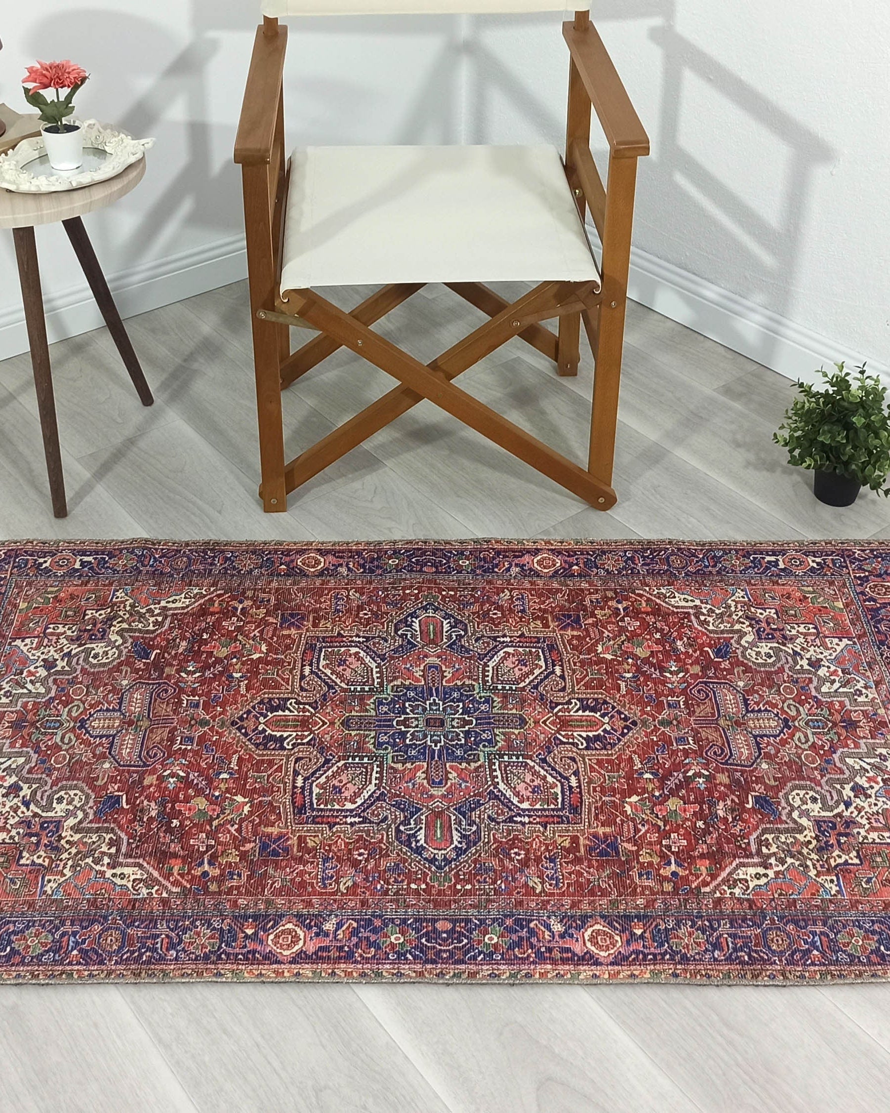 Moka Rug Persian Runner Red Terracotta Burgundy Rug