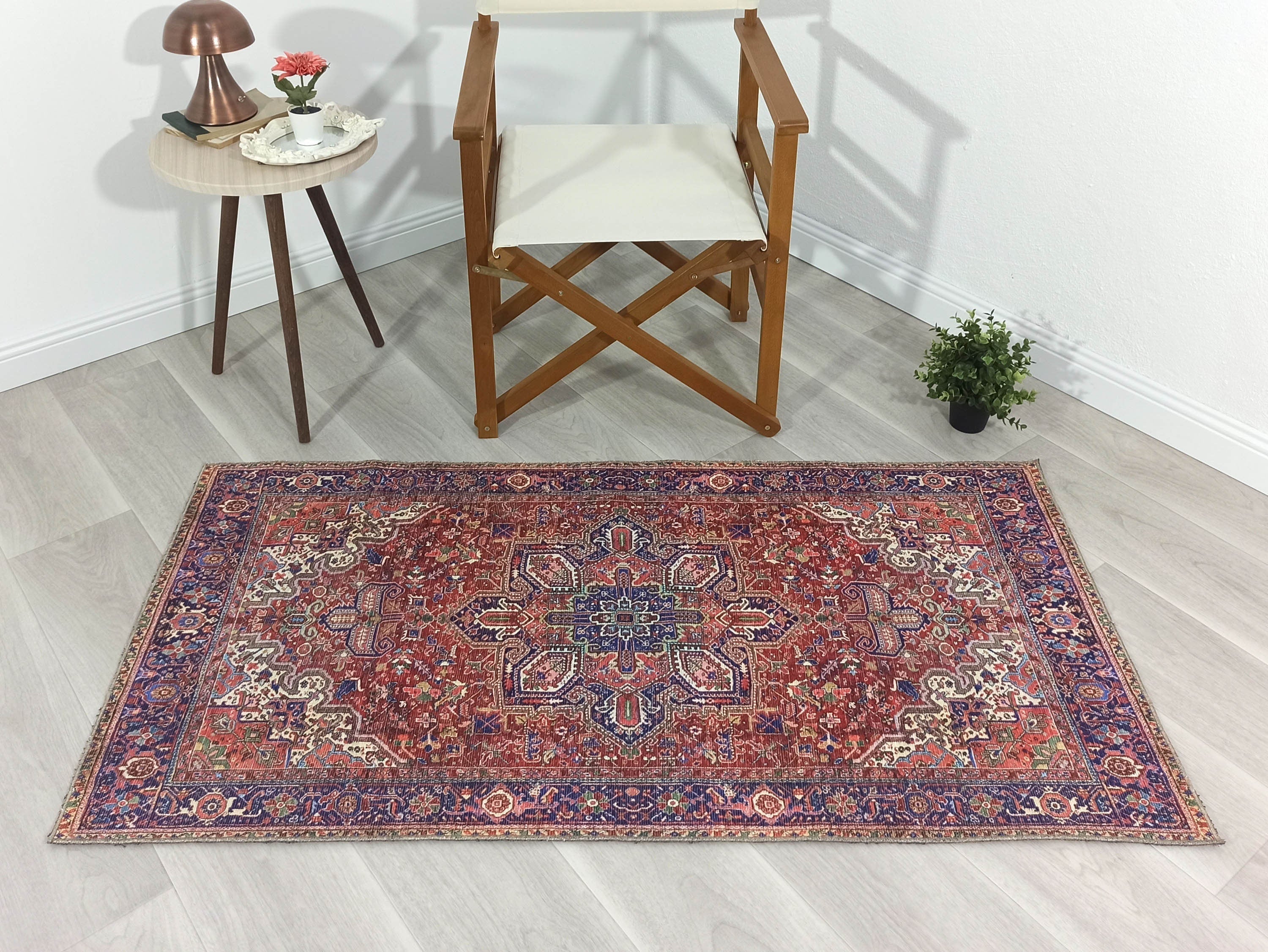 Moka Rug Persian Runner Red Terracotta Burgundy Rug