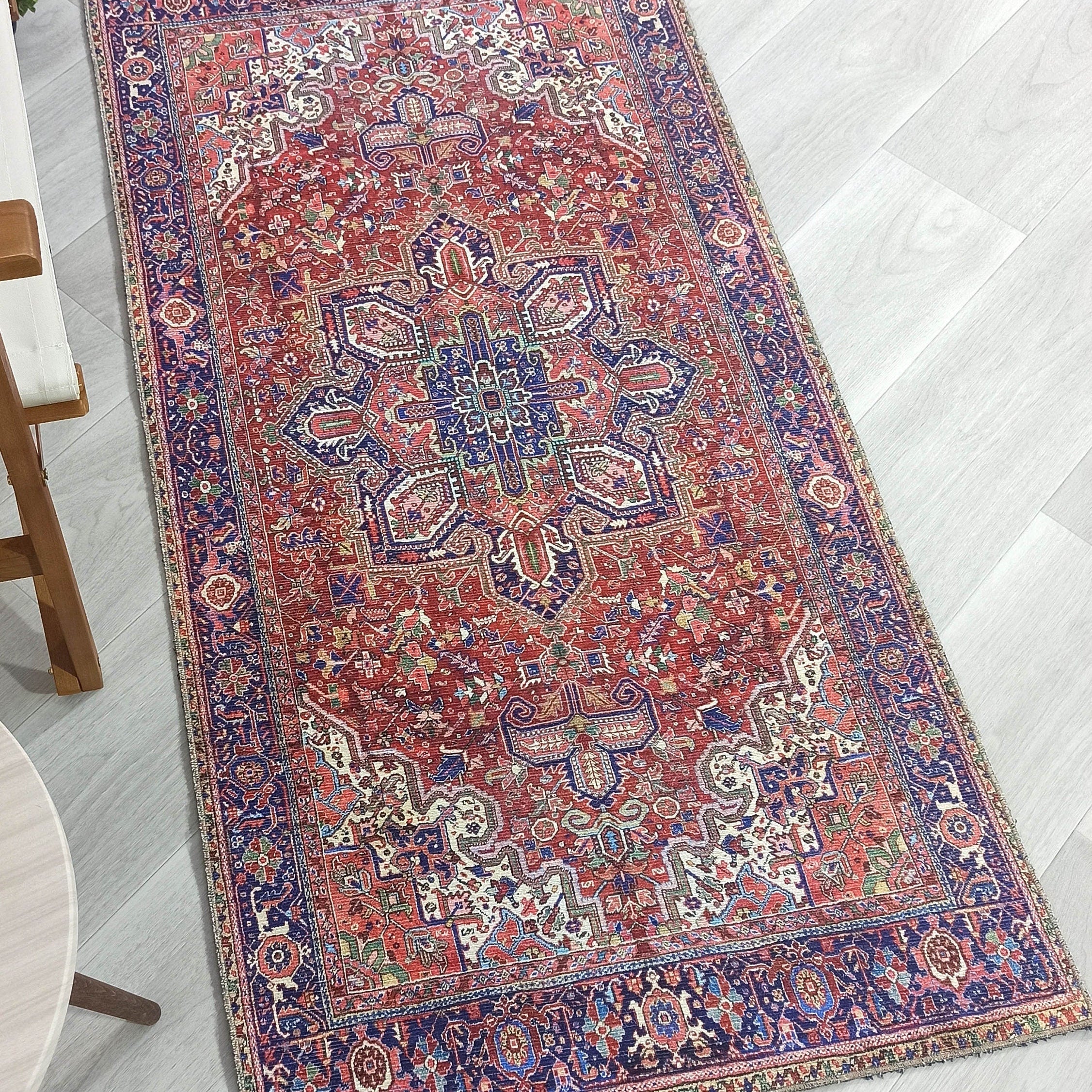 Moka Rug Persian Runner Red Terracotta Burgundy Rug