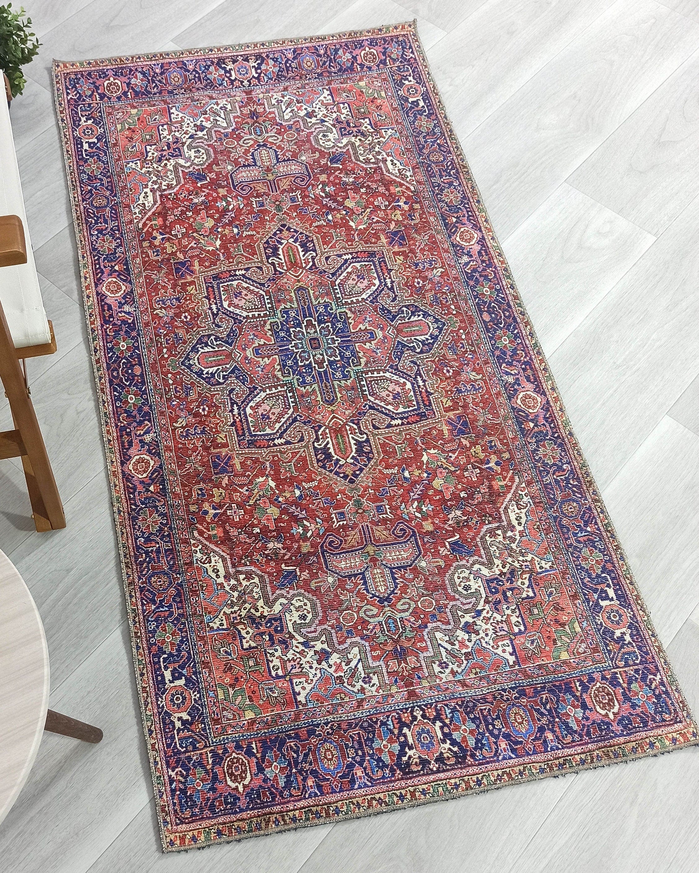 Moka Rug Persian Runner Red Terracotta Burgundy Rug