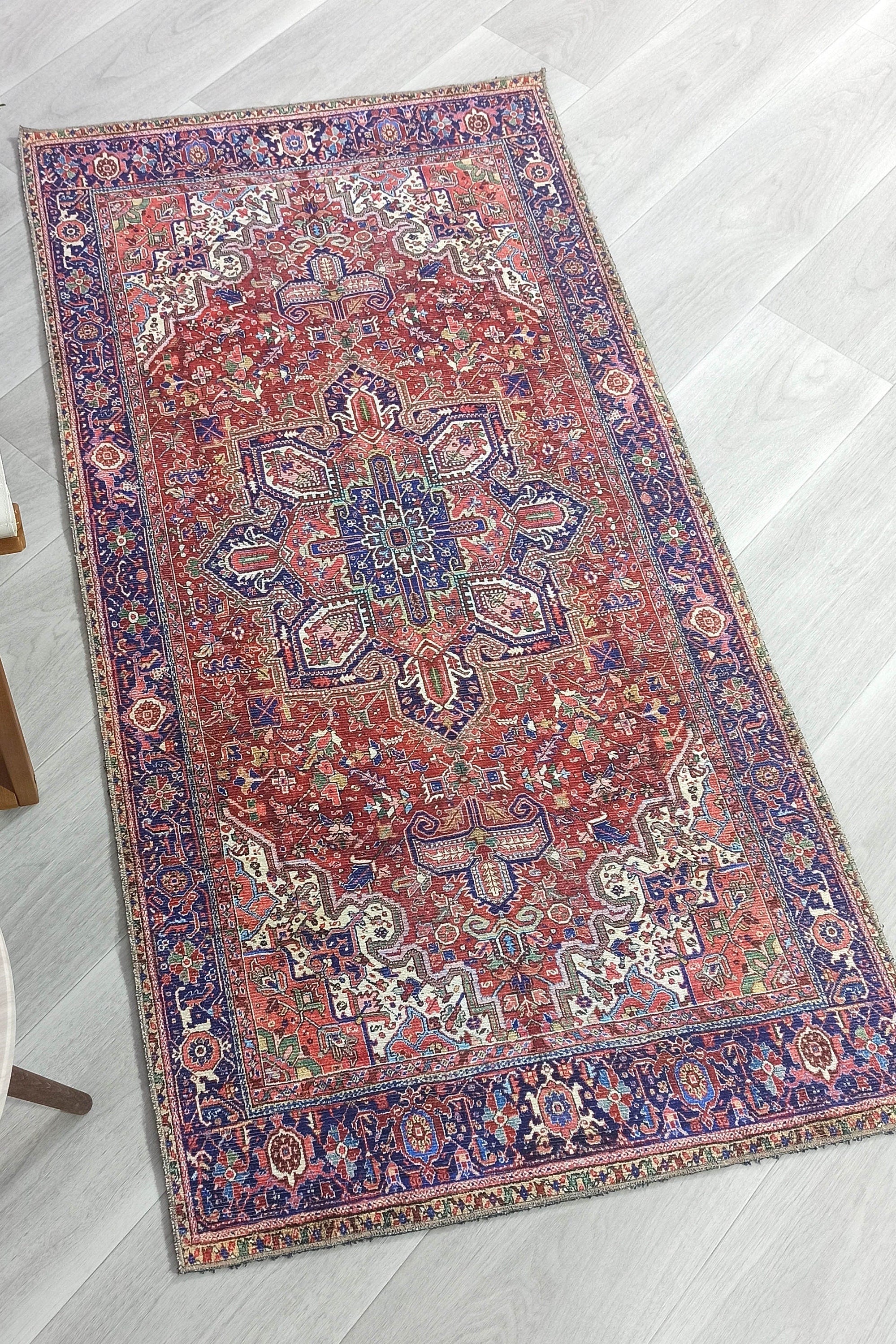 Moka Rug Persian Runner Red Terracotta Burgundy Rug