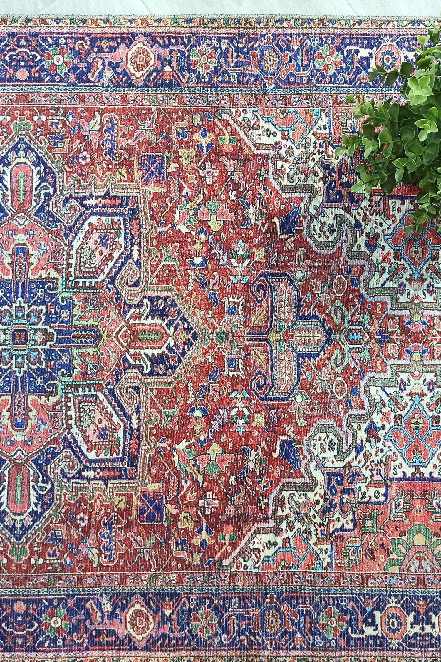 Moka Rug Persian Runner Red Terracotta Burgundy Rug