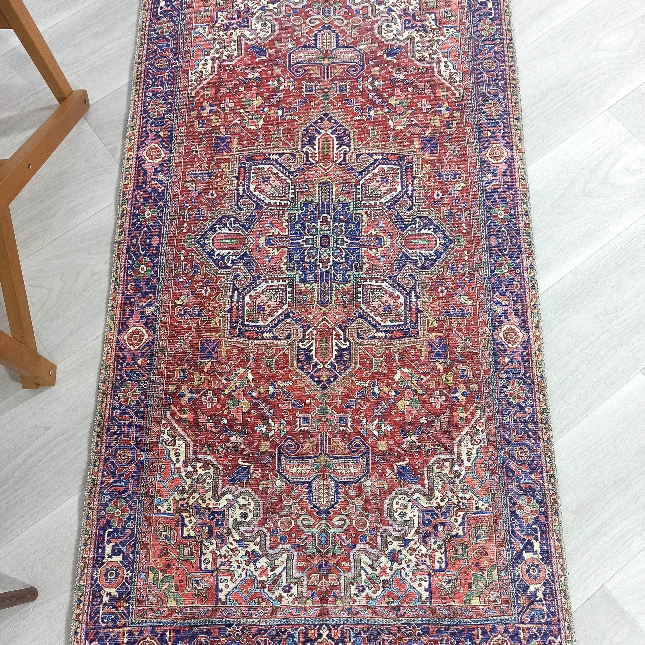Moka Rug Persian Runner Red Terracotta Burgundy Rug
