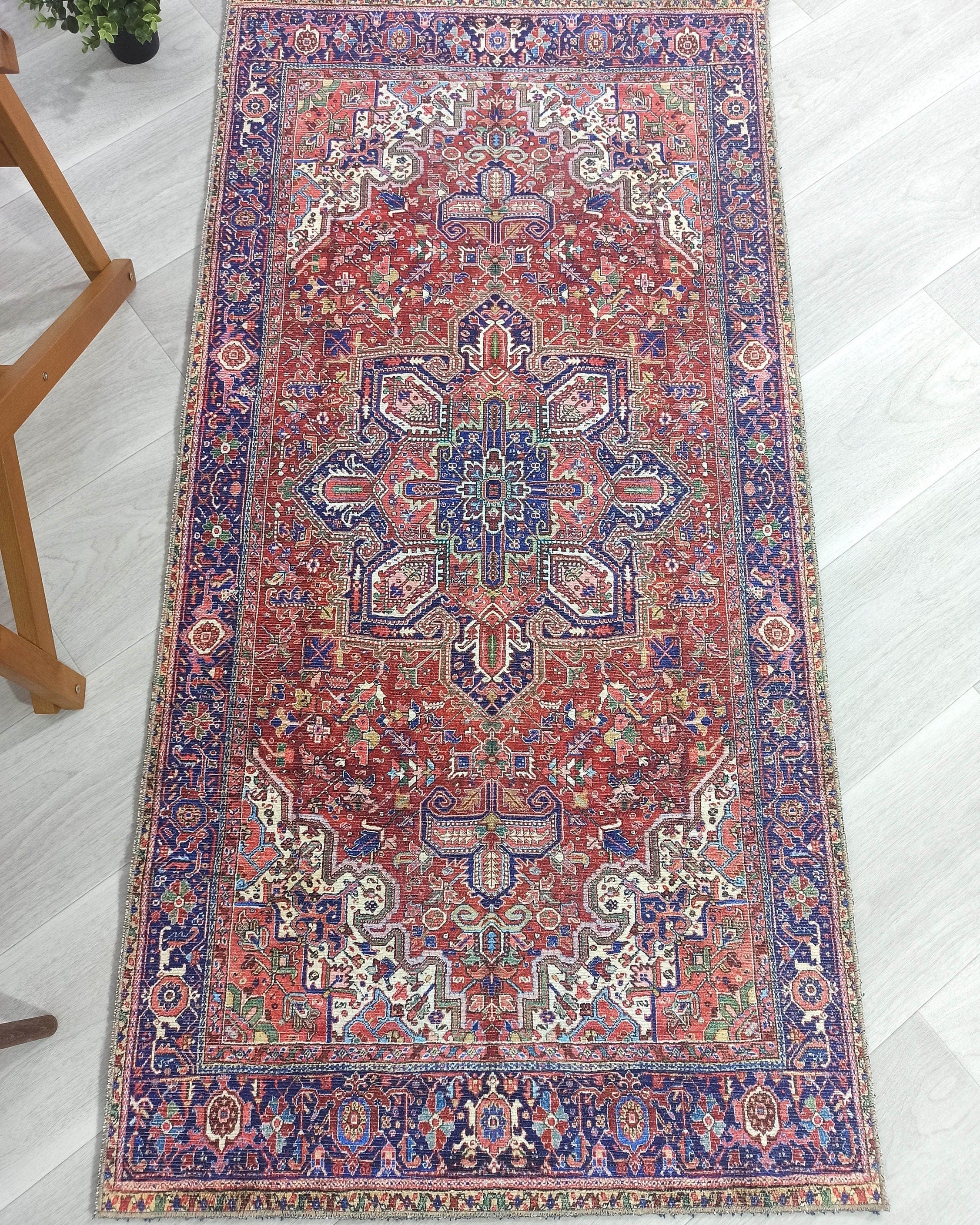 Moka Rug Persian Runner Red Terracotta Burgundy Rug