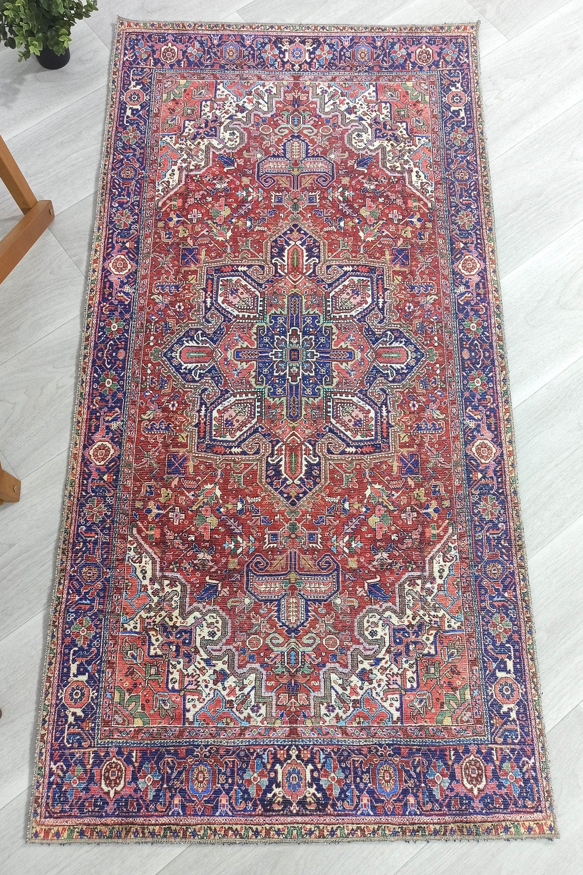 Moka Rug Persian Runner Red Terracotta Burgundy Rug