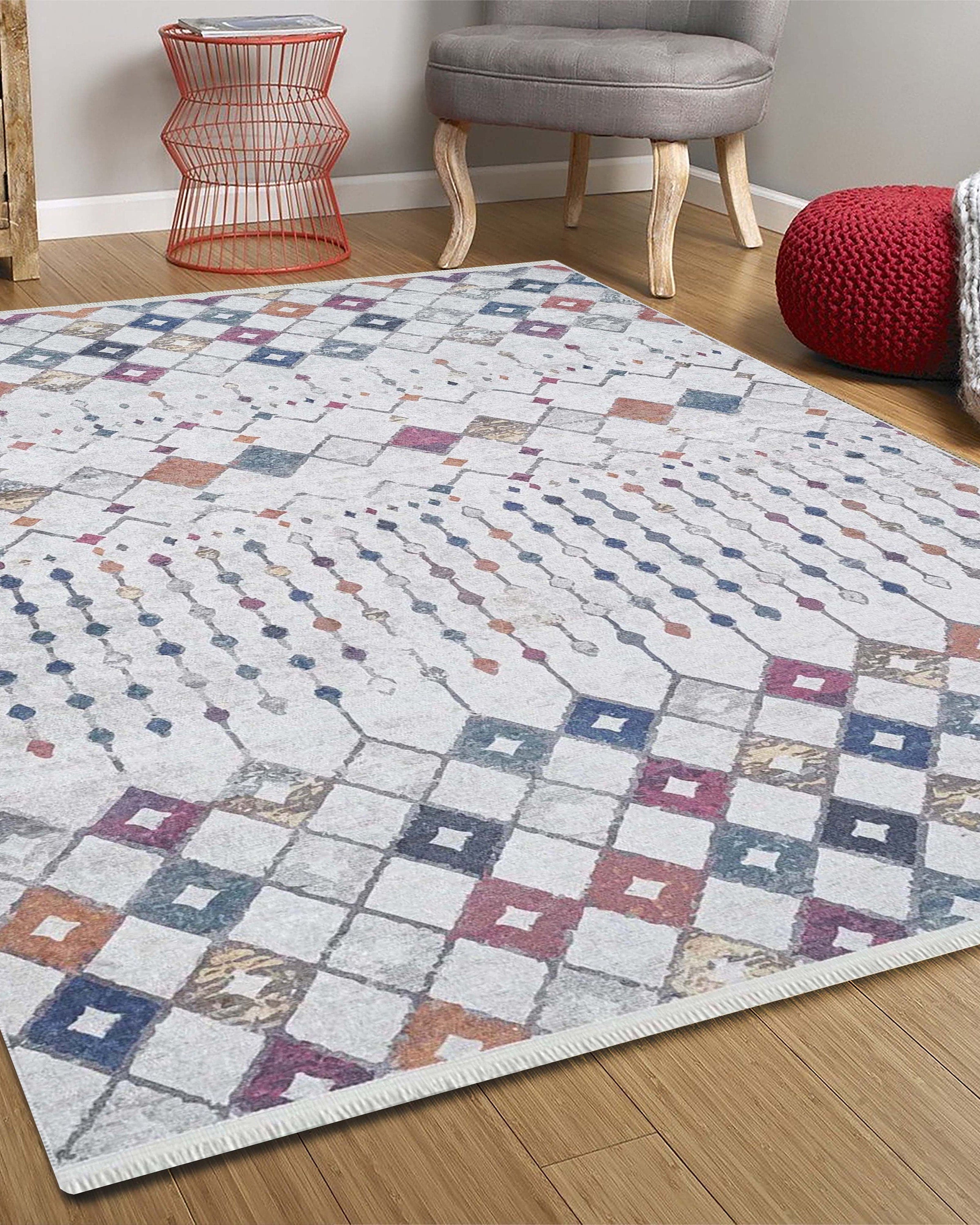 Moola Turkish Kilim Light Gray Rug