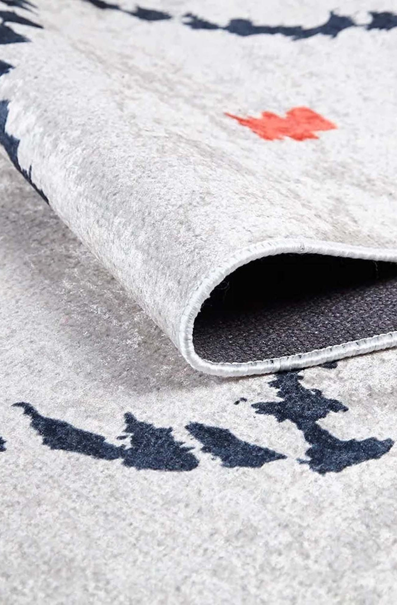 Moola Turkish Kilim Light Gray Rug