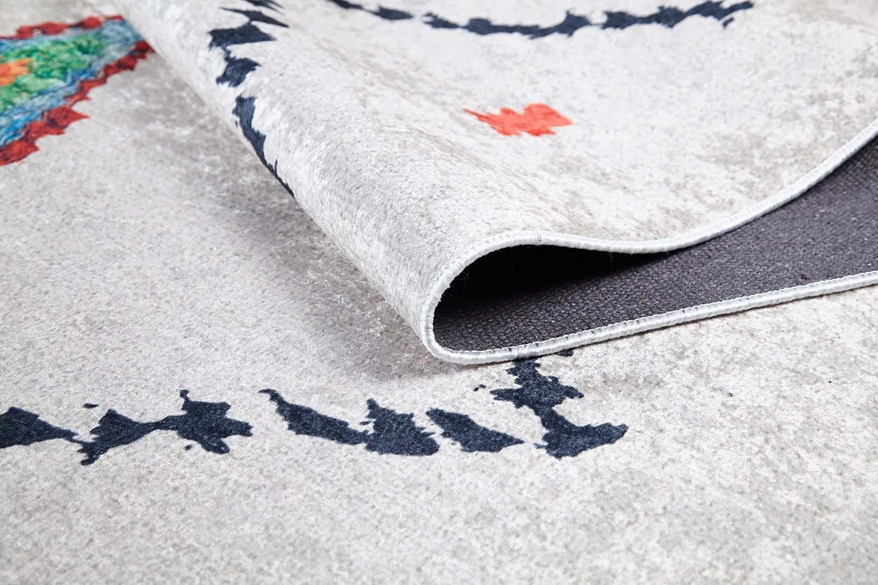 Moola Turkish Kilim Light Gray Rug