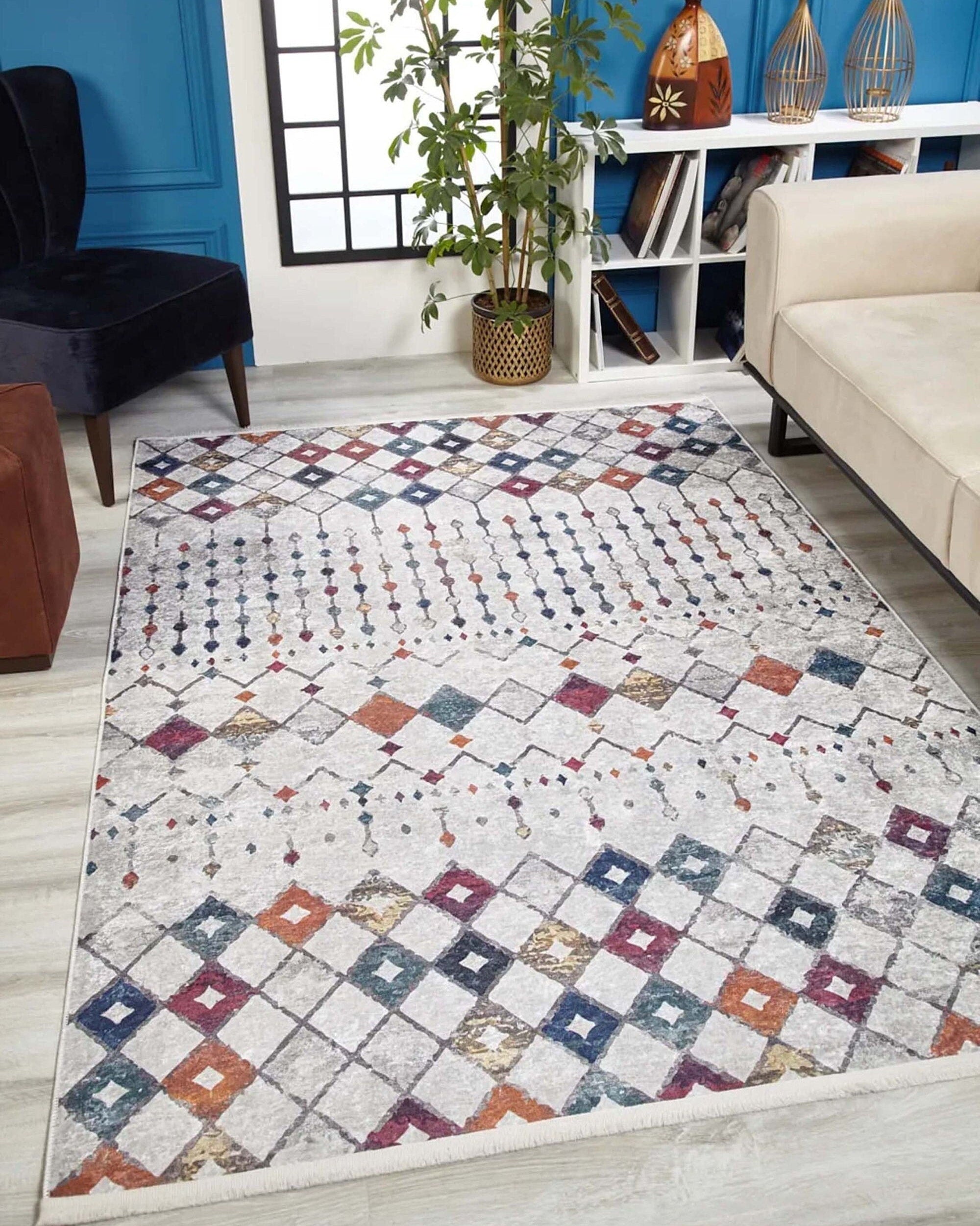 Moola Turkish Kilim Light Gray Rug