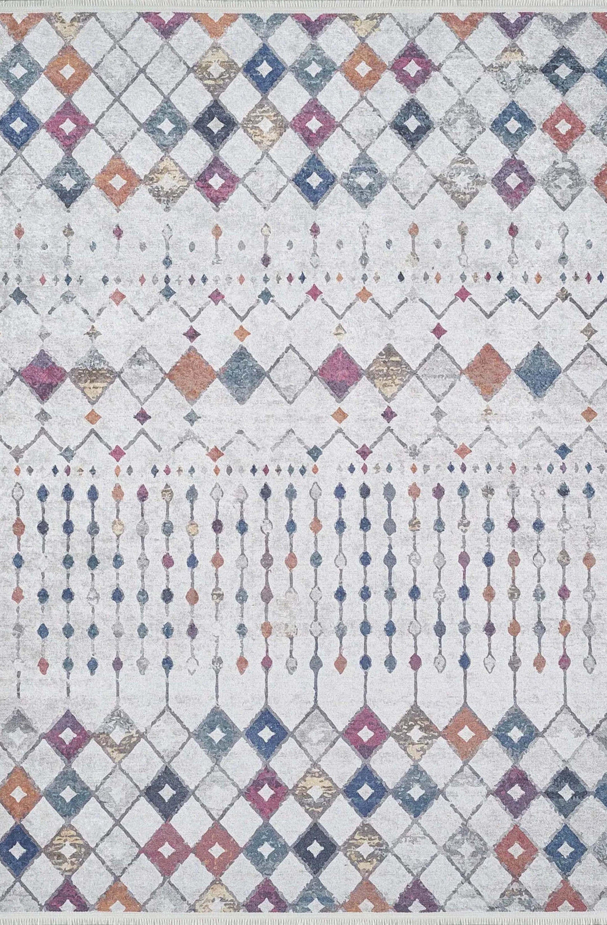 Moola Turkish Kilim Light Gray Rug