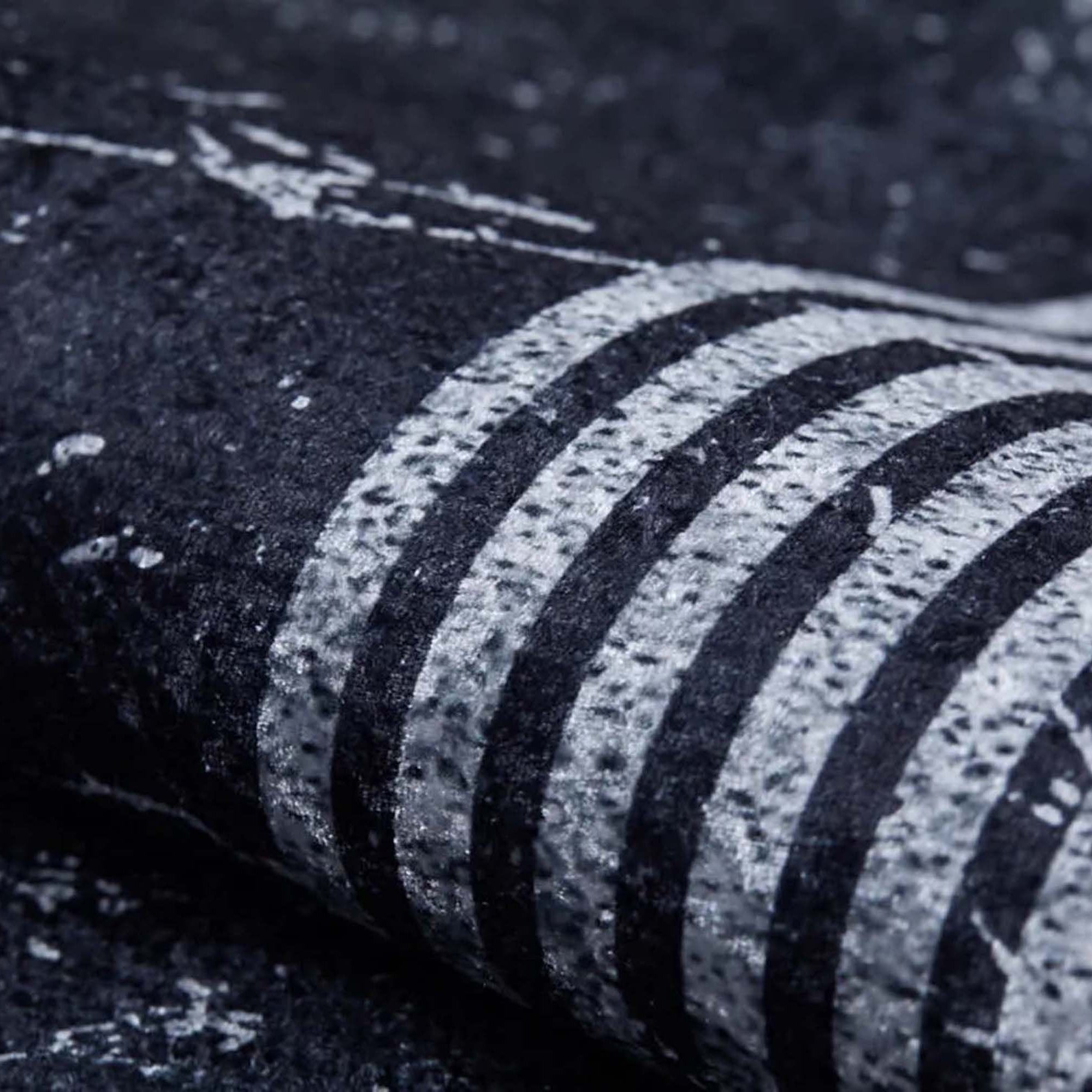 Mora Turkish Modern Marble Black Rug