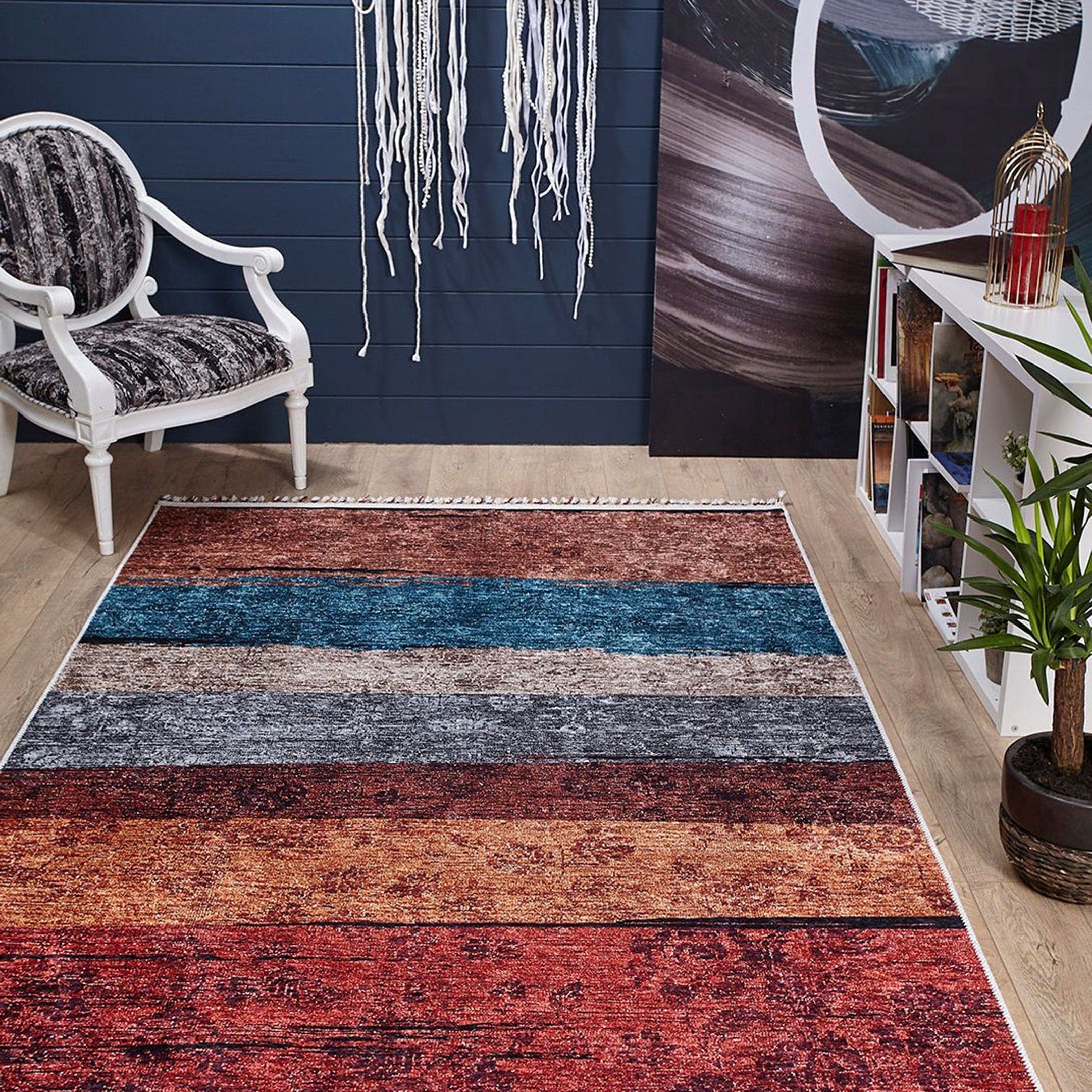 Muna Multi Color Vintage Rug