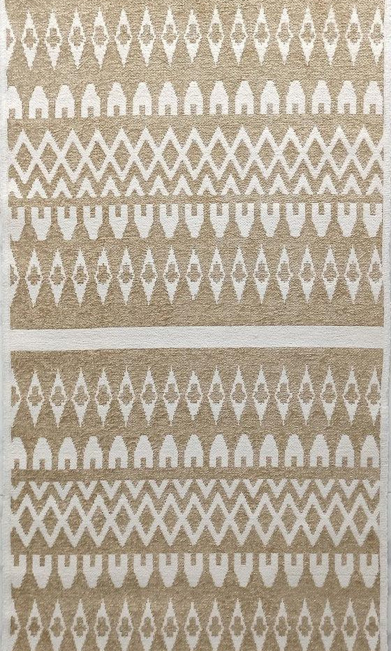 NEU Runner Kilim White Beige Flatweave Rug